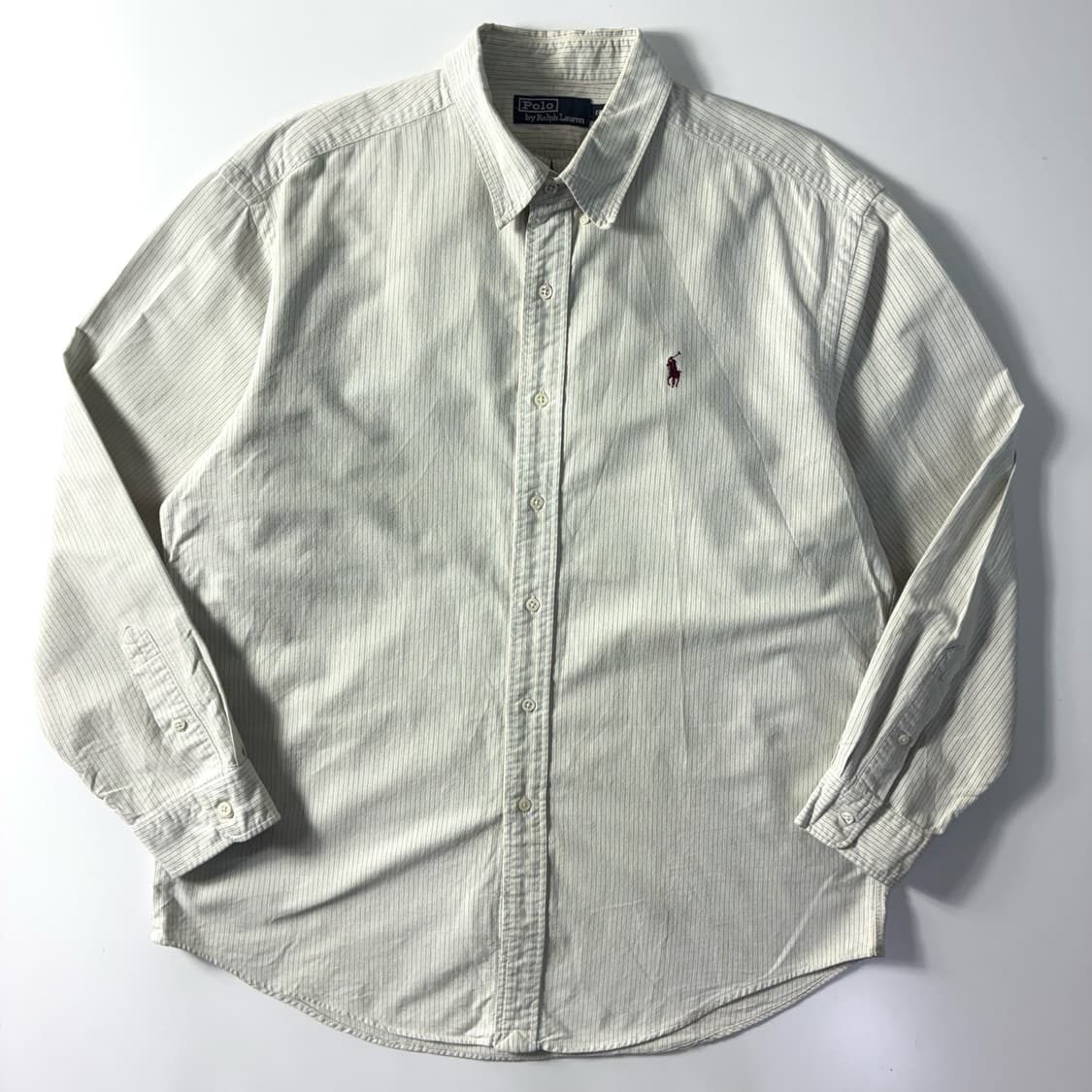 Polo  폴로 랄프로렌 자수 코튼 스트라이프 셔츠  상품이미지1