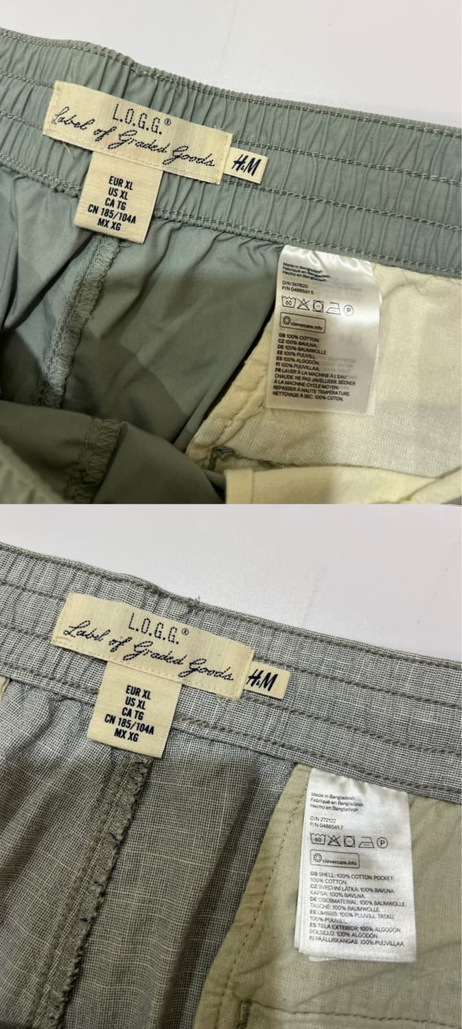 [H&M / L.O.G.G.] 남성 캐주얼 팬츠 2개 (XL) 상품이미지9