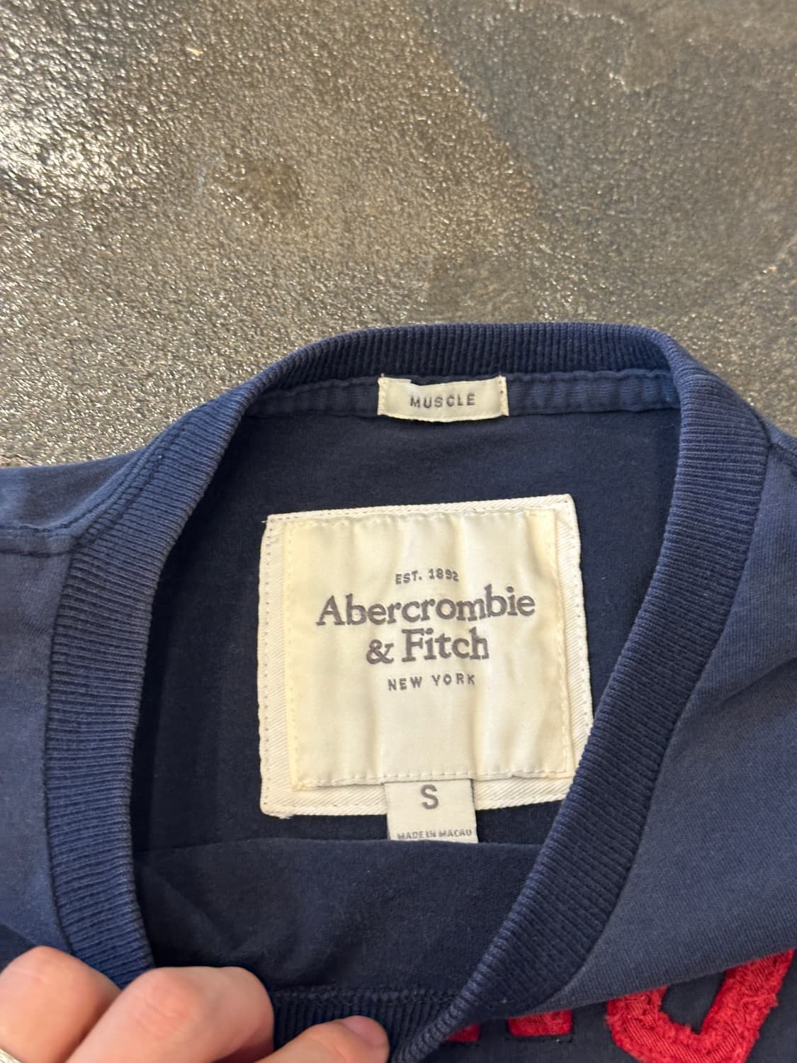 Abercrombie Fitch 아베크롬비 뉴욕 머슬핏 와일드캣 반팔 S 상품이미지4