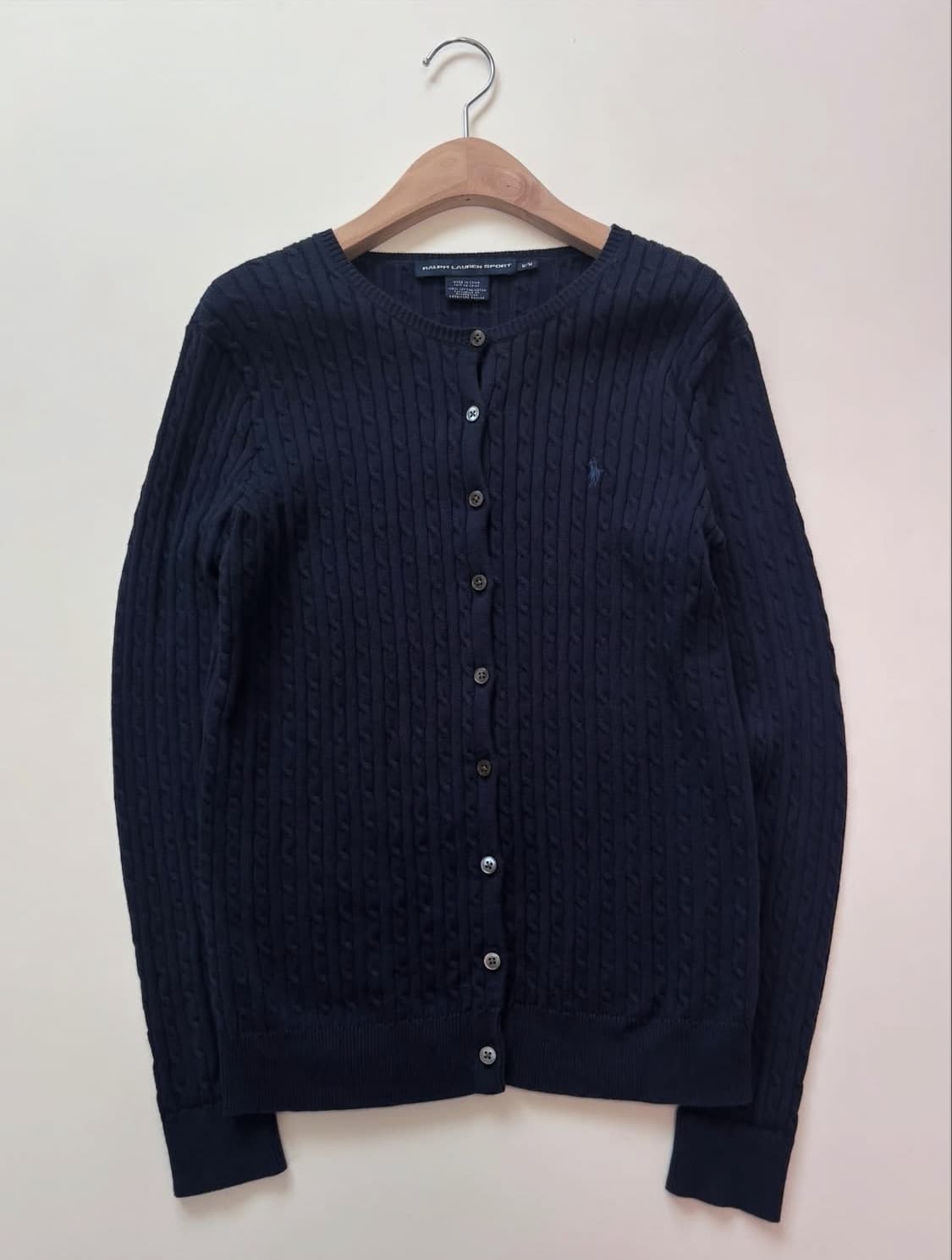 RalphLauren 랄프로렌 네이비 케이블 니트가디건 상품이미지4