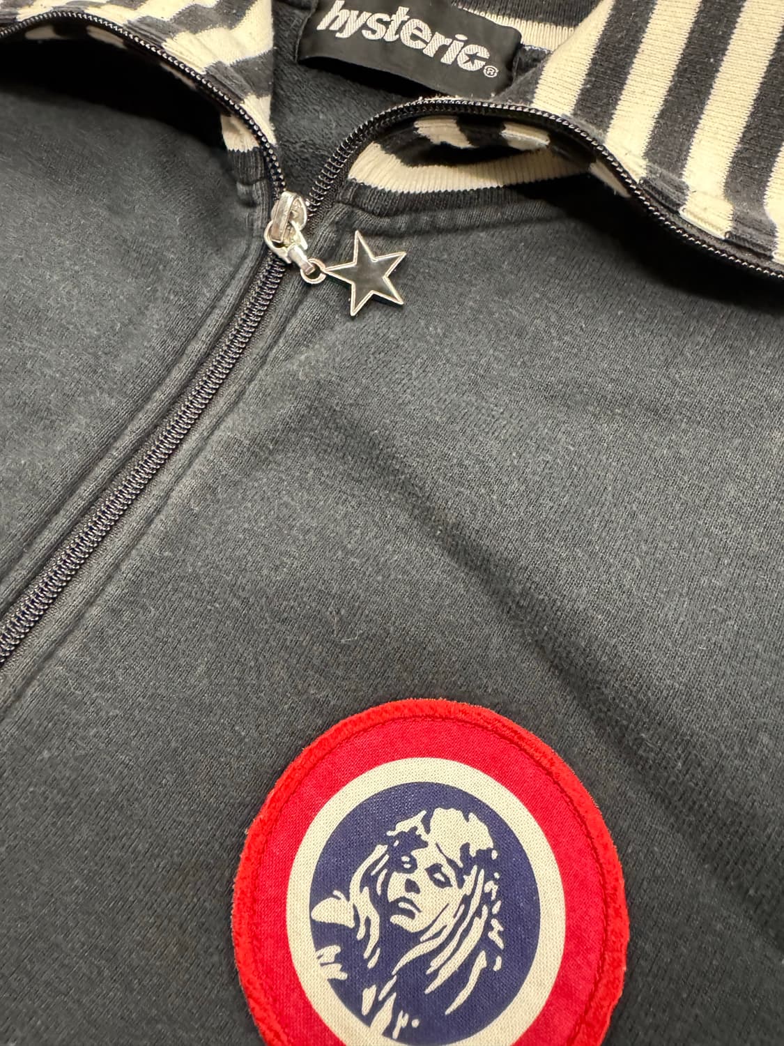 히스테릭 글래머 프린팅 스트라이프 집업 져지 상품이미지3