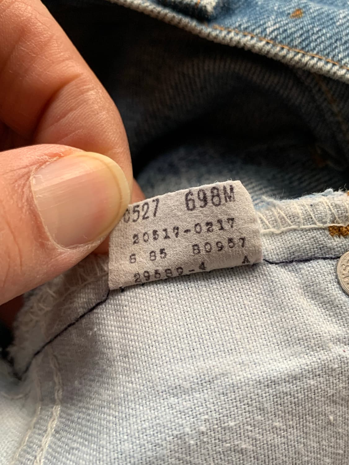 80s 리바이스 517 오렌지탭 데님팬츠 34X32 상품이미지6