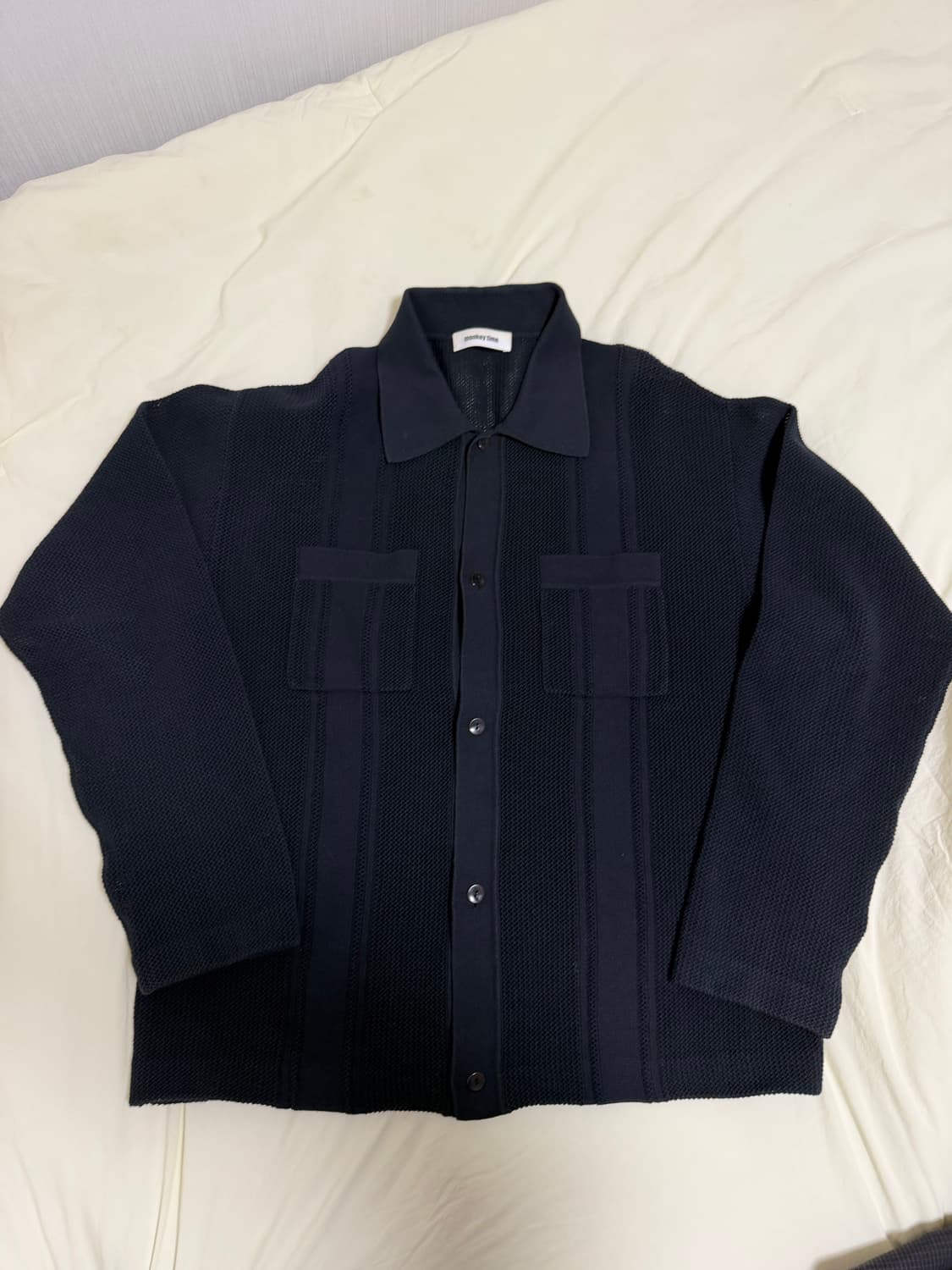 Monkey time crochet cotton cardigan 상품이미지1