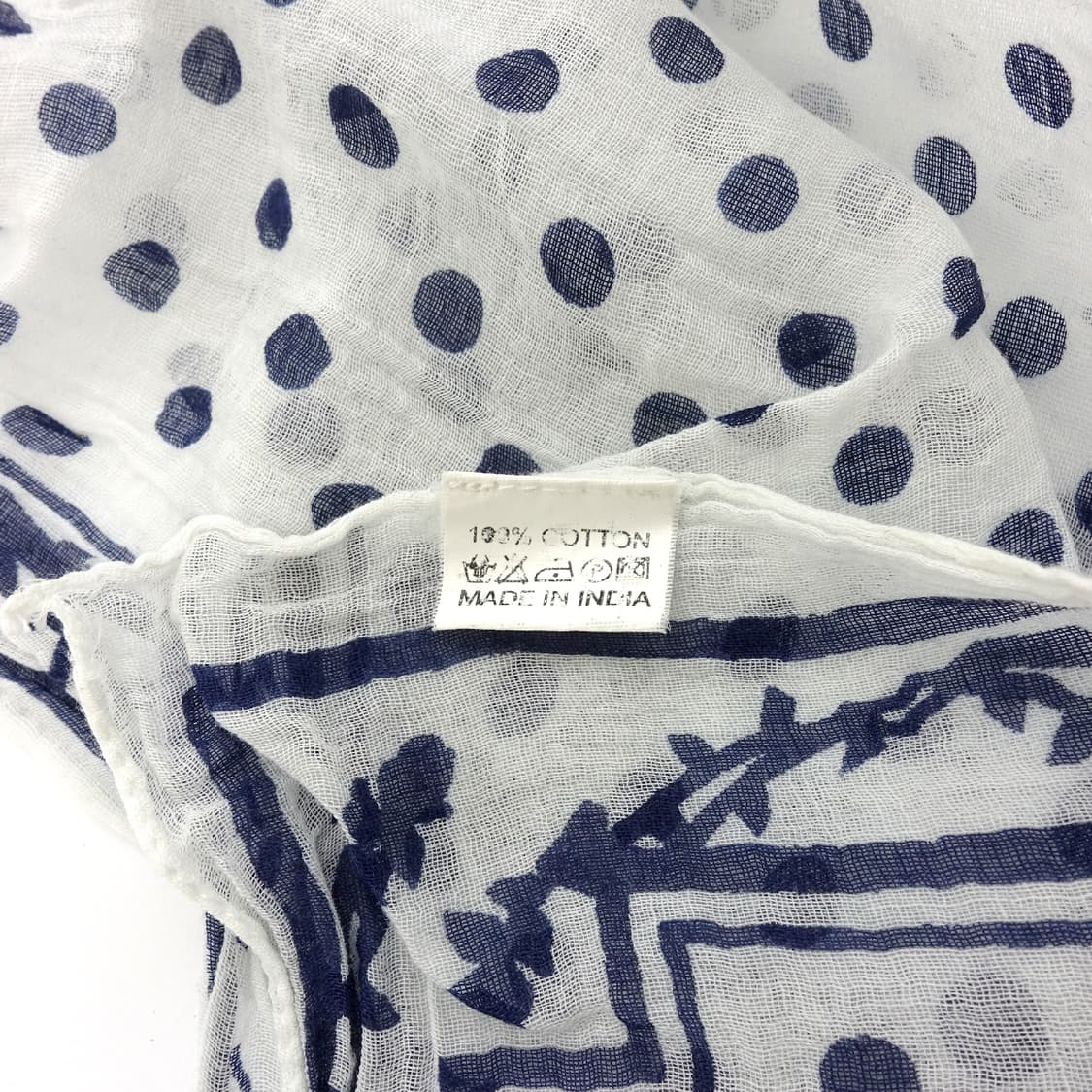 JAPAN VTG 일본 빈티지 내추럴 패턴 에스닉 스카프 상품이미지6