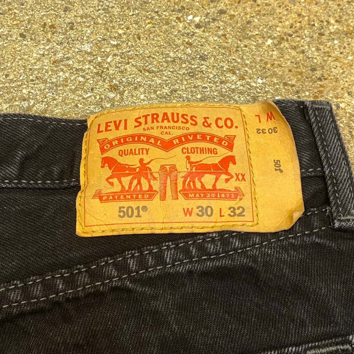 미국 빈티지 리바이스 501 블랙진 청바지 상품이미지8
