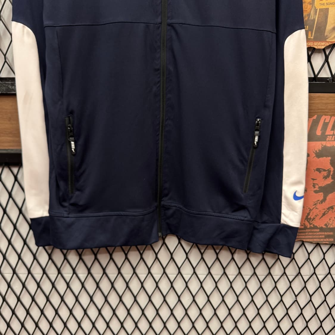 나이키 에어 후드 트랙 자켓 전면 스우시 로고 포인트 네이비 화이트 상품이미지4