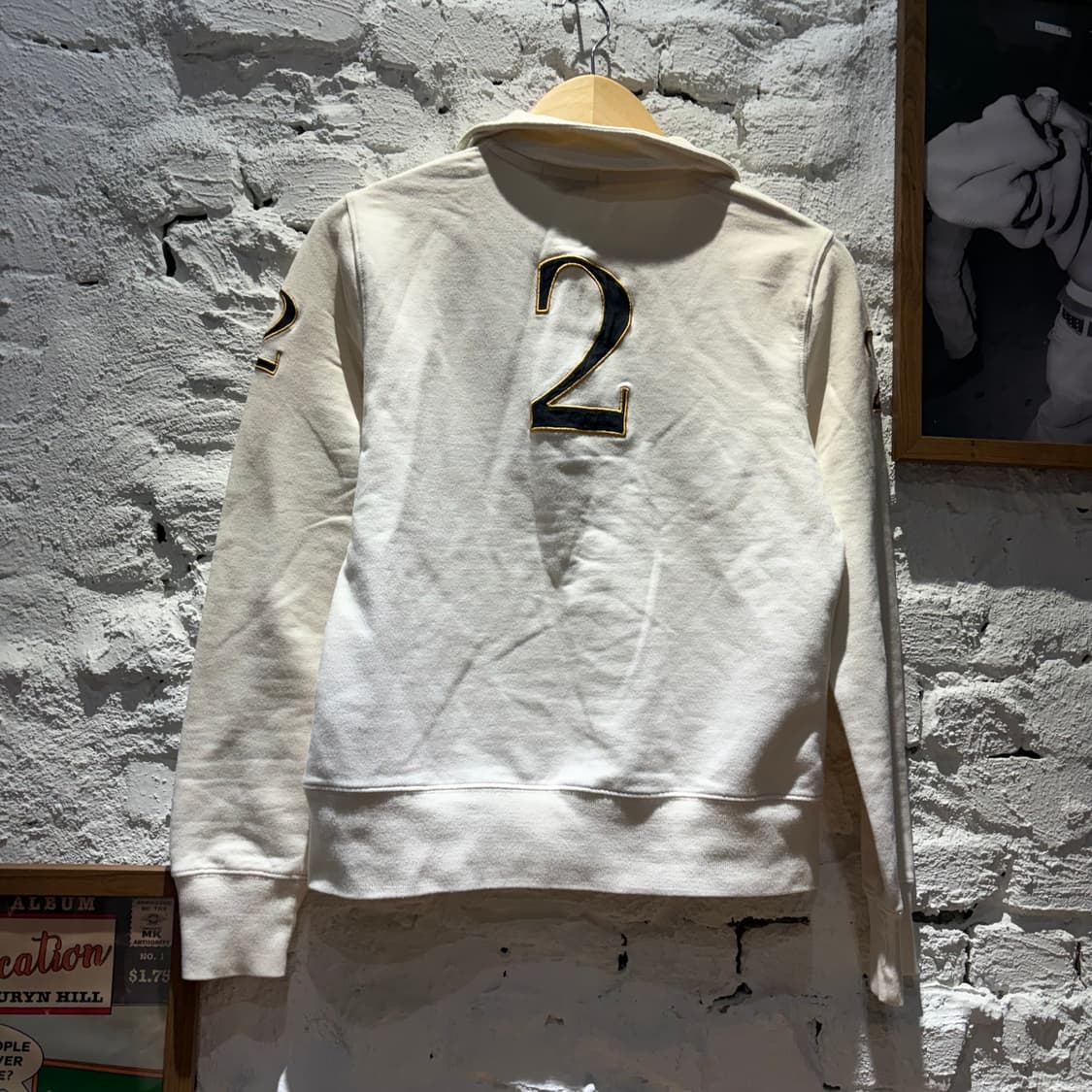 폴로 빅포니2 블랙와치 빈티지 반집업 맨투맨 상품이미지2