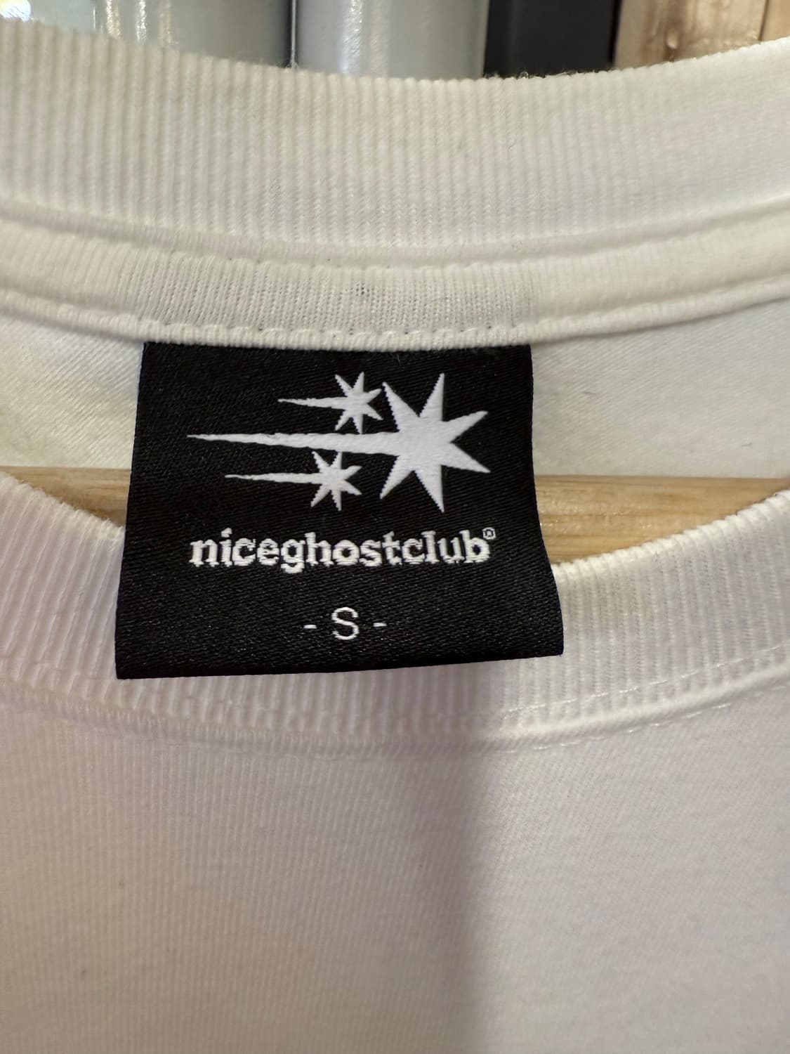 나이스고스트클럽 프린팅 화이트 반팔티 상품이미지2