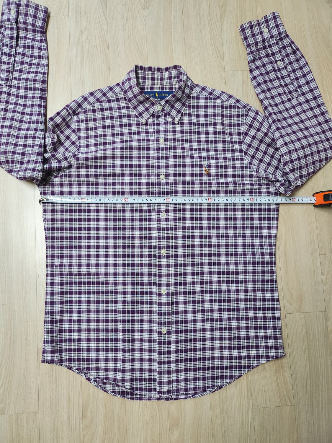 폴로랄프로렌 체크셔츠 (M 상품이미지4