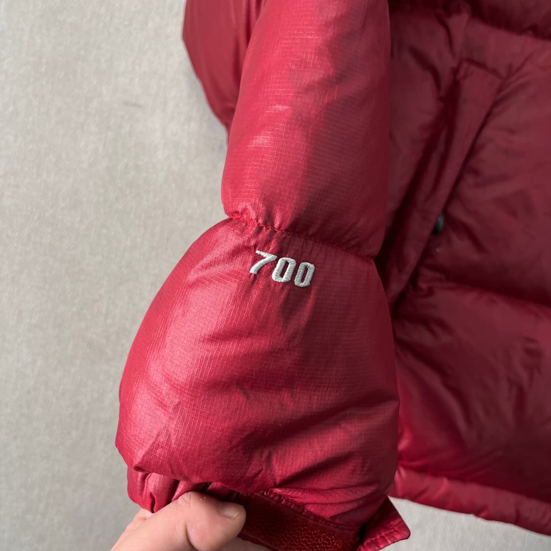 95 노스페이스 1996 700 레드 눕시 패딩 상품이미지4