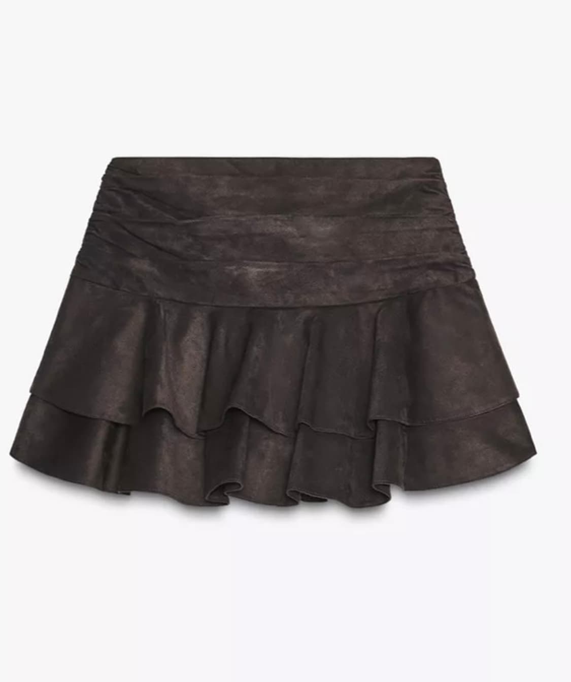 (새상품)자라 초코맛 라떼갸루 프릴스커트 상품이미지1