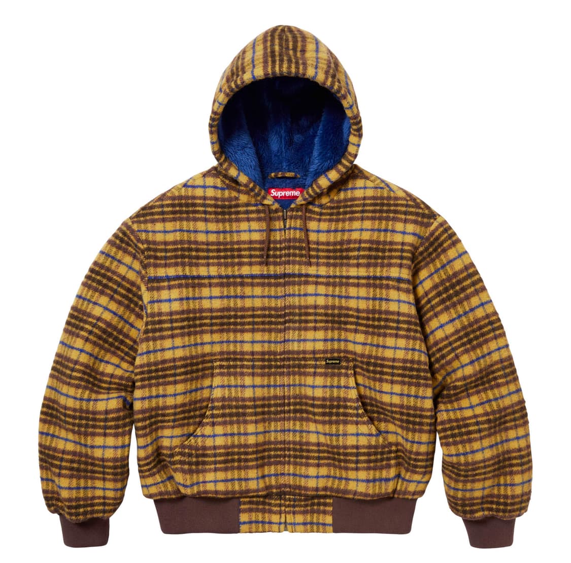 슈프림 플래드 울 후드 워크 자켓 (FW23) (L) 상품이미지2