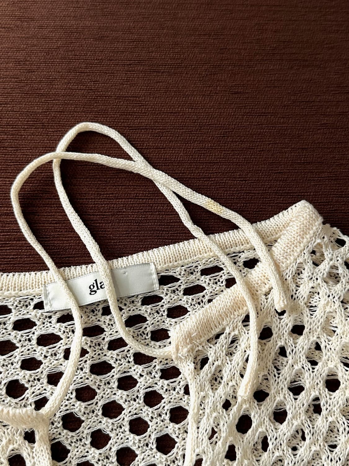 Loose gauge wide silhouette mesh knit 상품이미지4