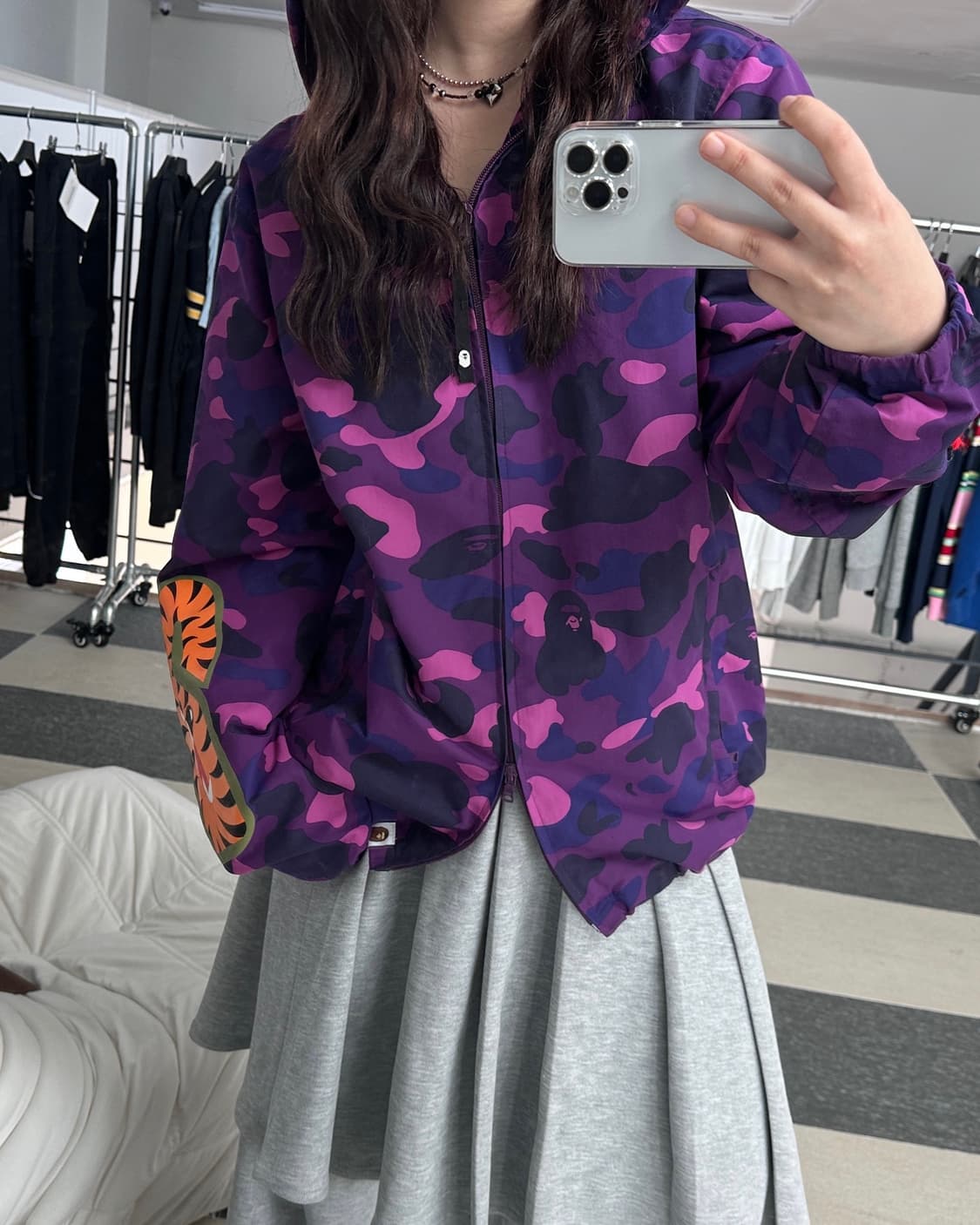 베이프 퍼스트 카모 샤크 바람막이  상품이미지8