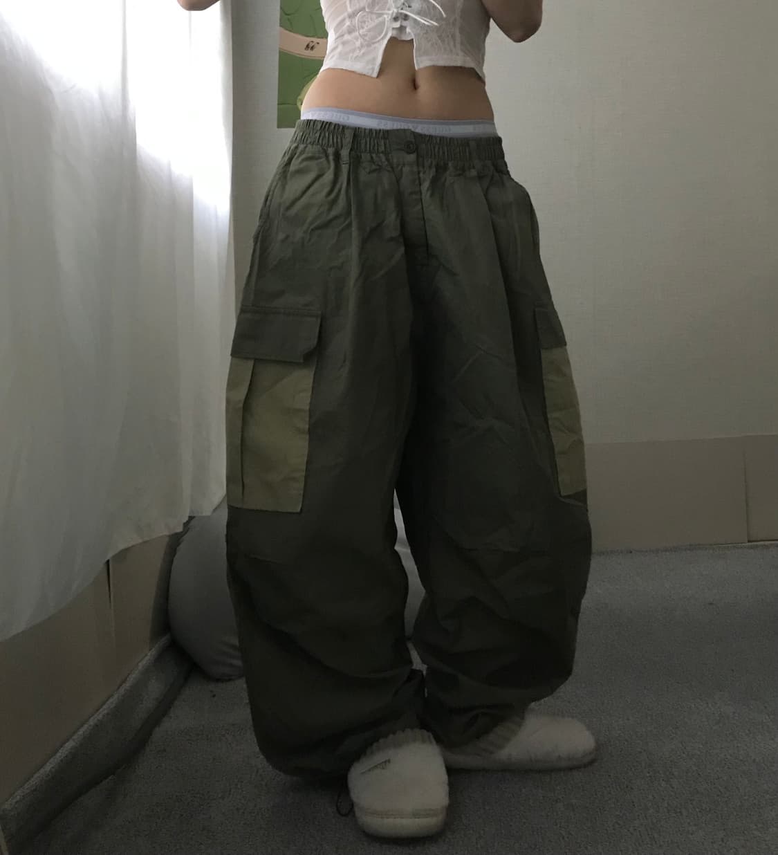 빈티지 와이드벌룬핏 카고팬츠 상품이미지2