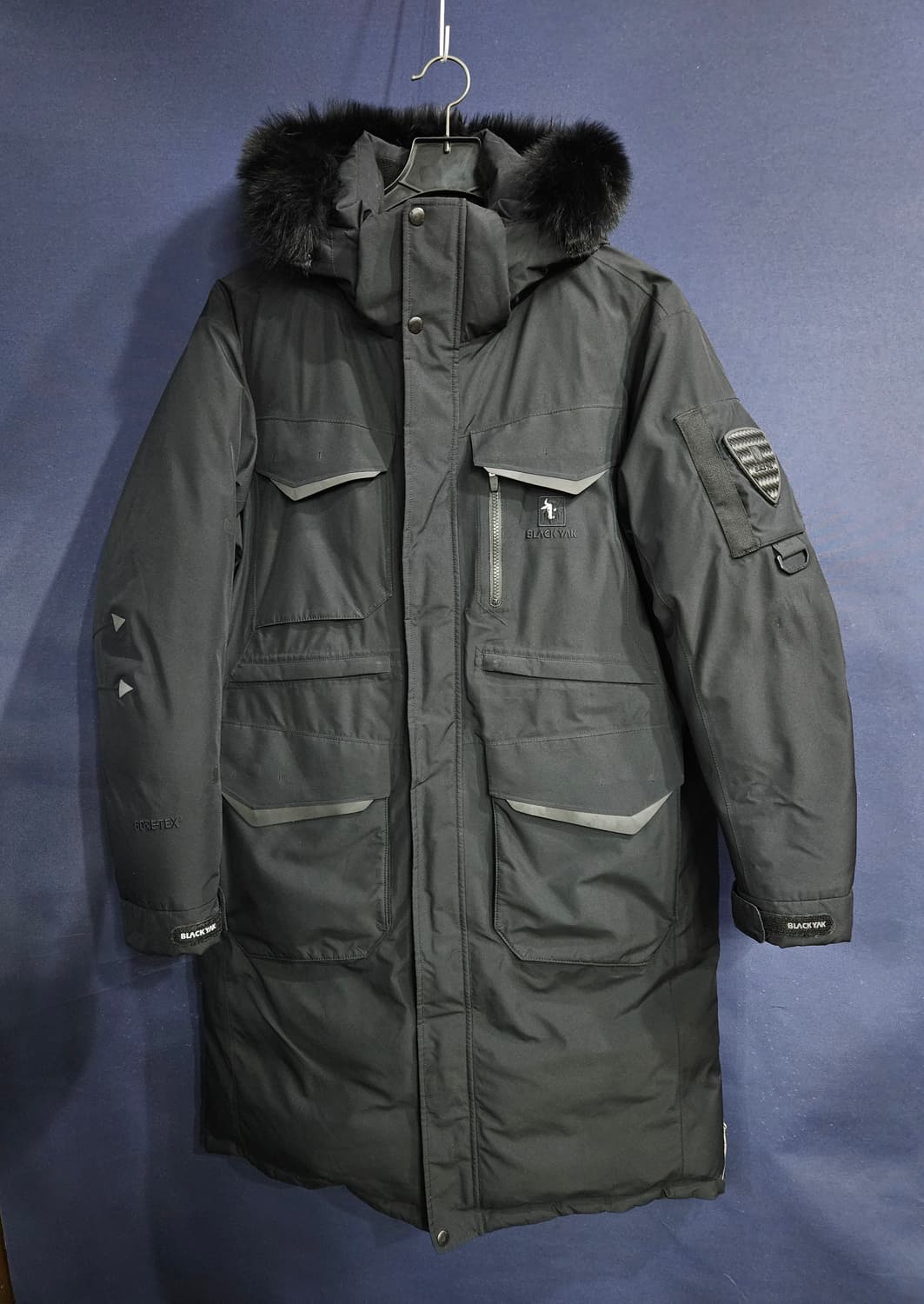 블랙야크 고어텍스 블랙 남성 110 구스다운 롱패딩  상품이미지1