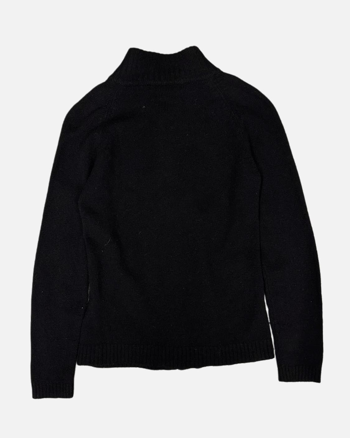 black wool raglan zip-up 상품이미지4