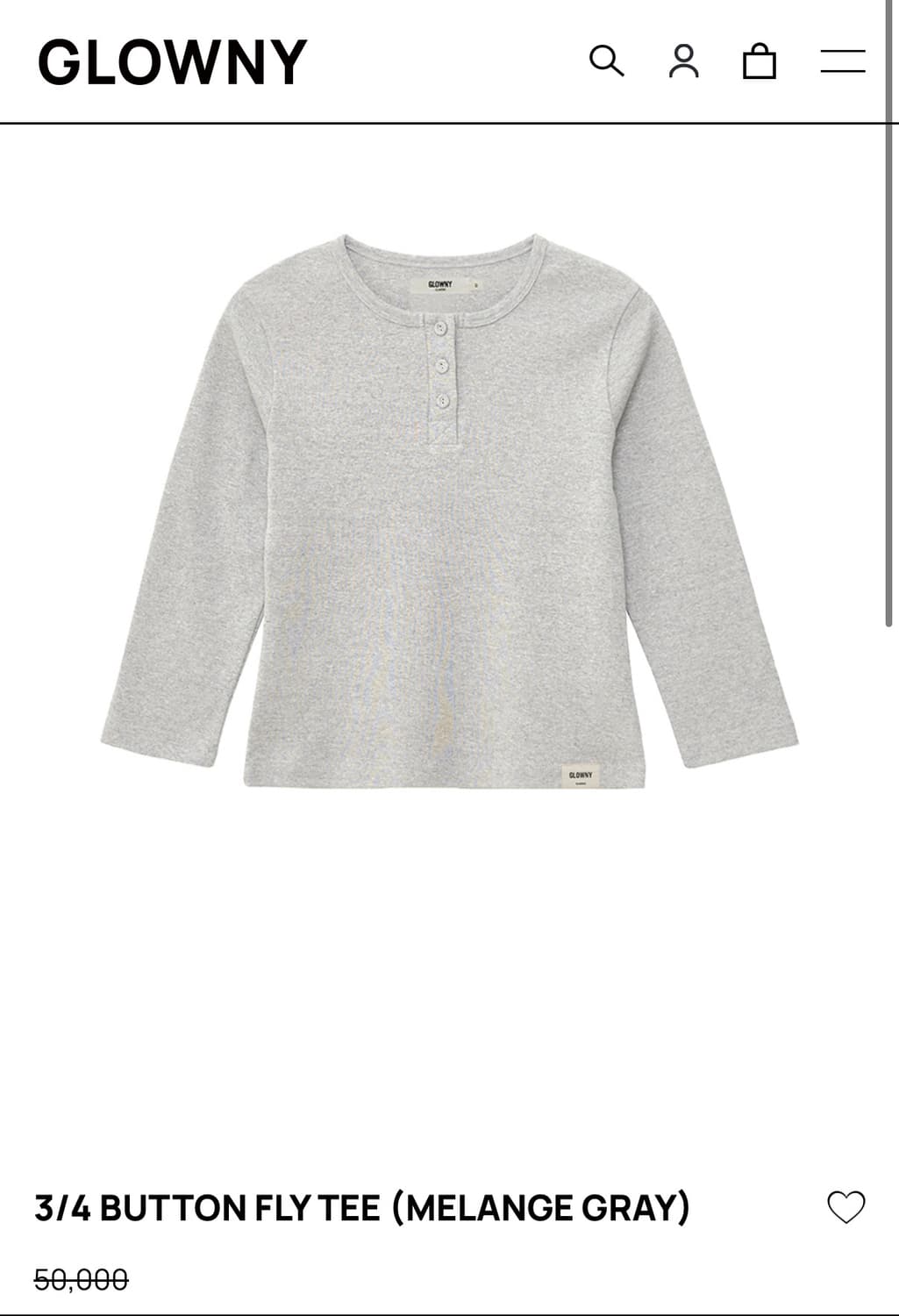 글로니 3/4 플라이티 그레이 xl새상품 상품이미지2