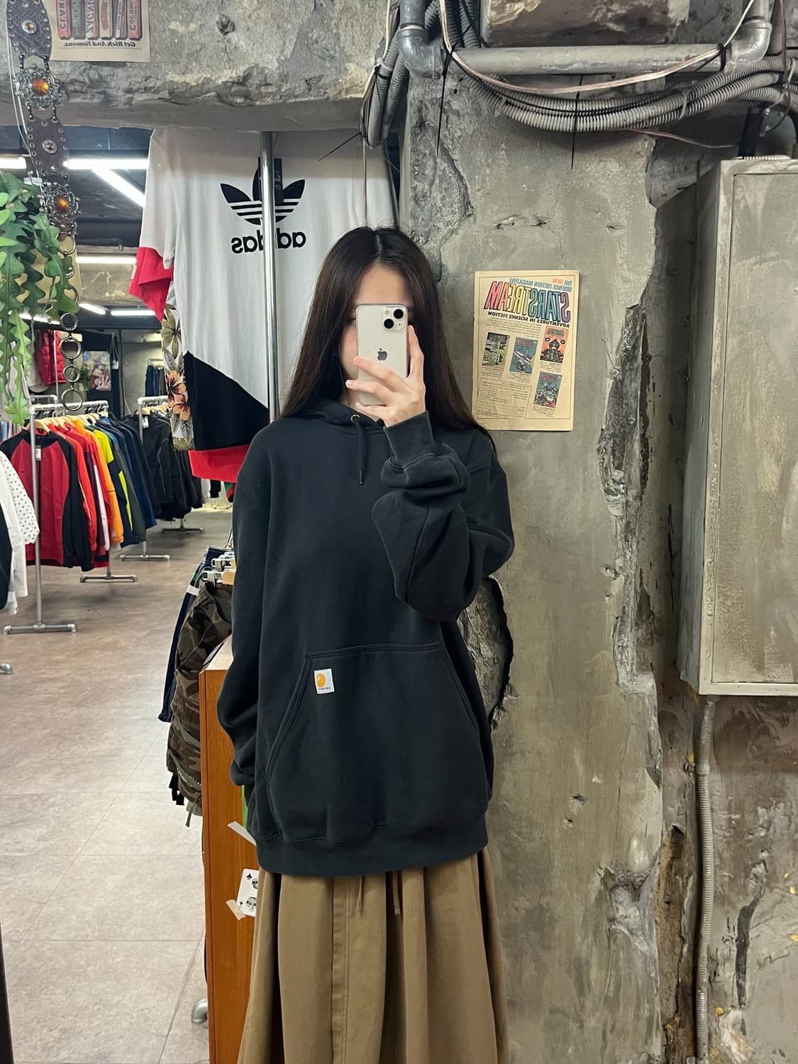 칼하트 후드티 블랙 M #csz1583 상품이미지2