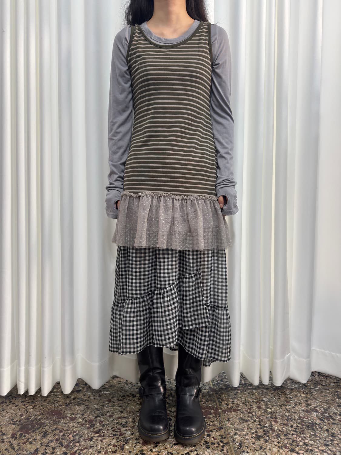 stripe sleeveless 상품이미지1
