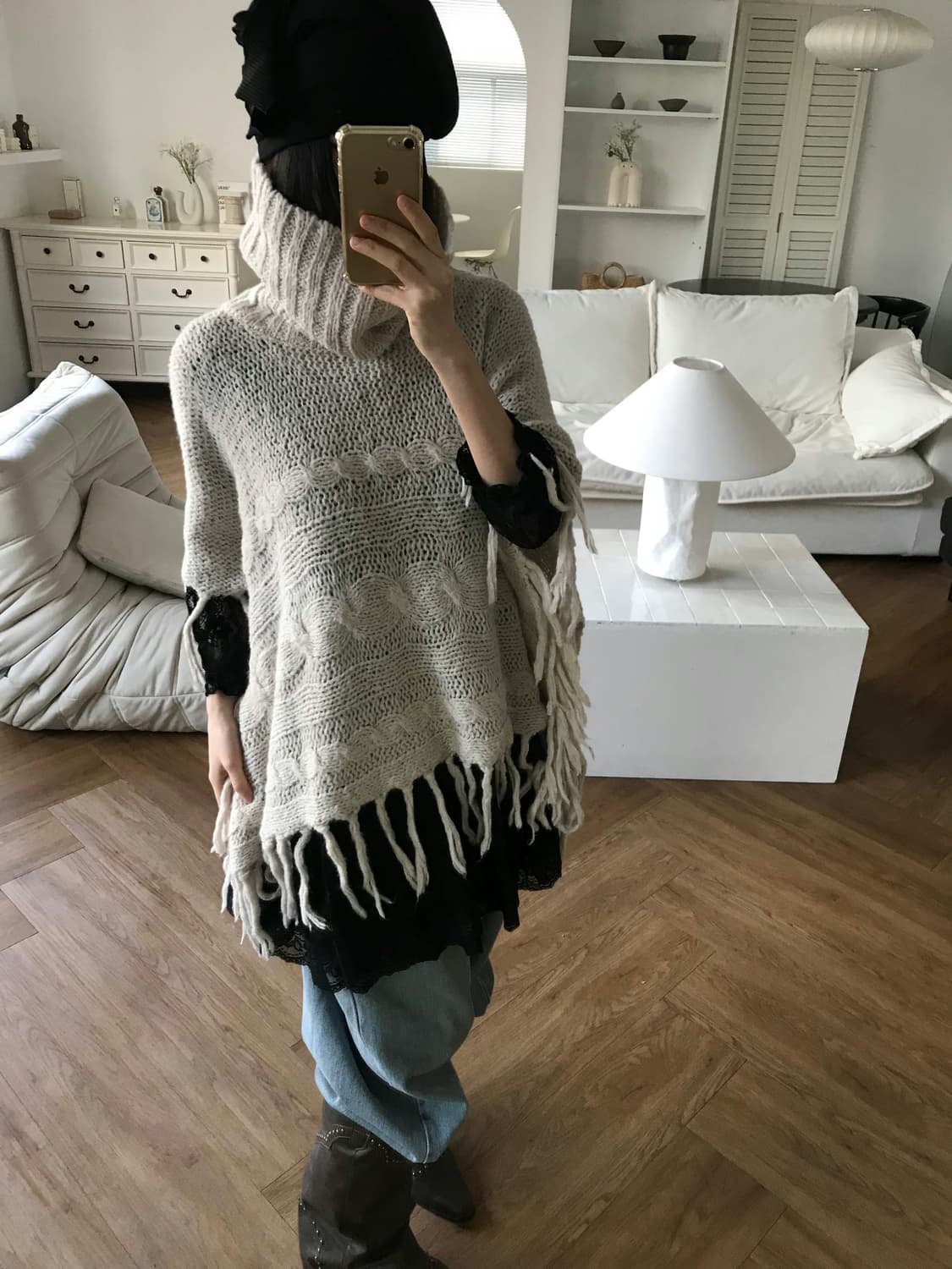 vintage tassel cape 상품이미지2