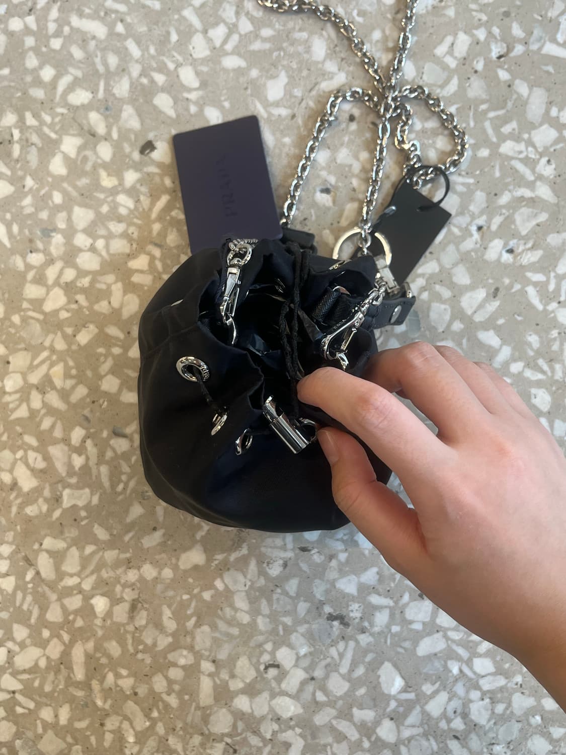 Prada Nylon Mini Drawstring Bag 상품이미지3