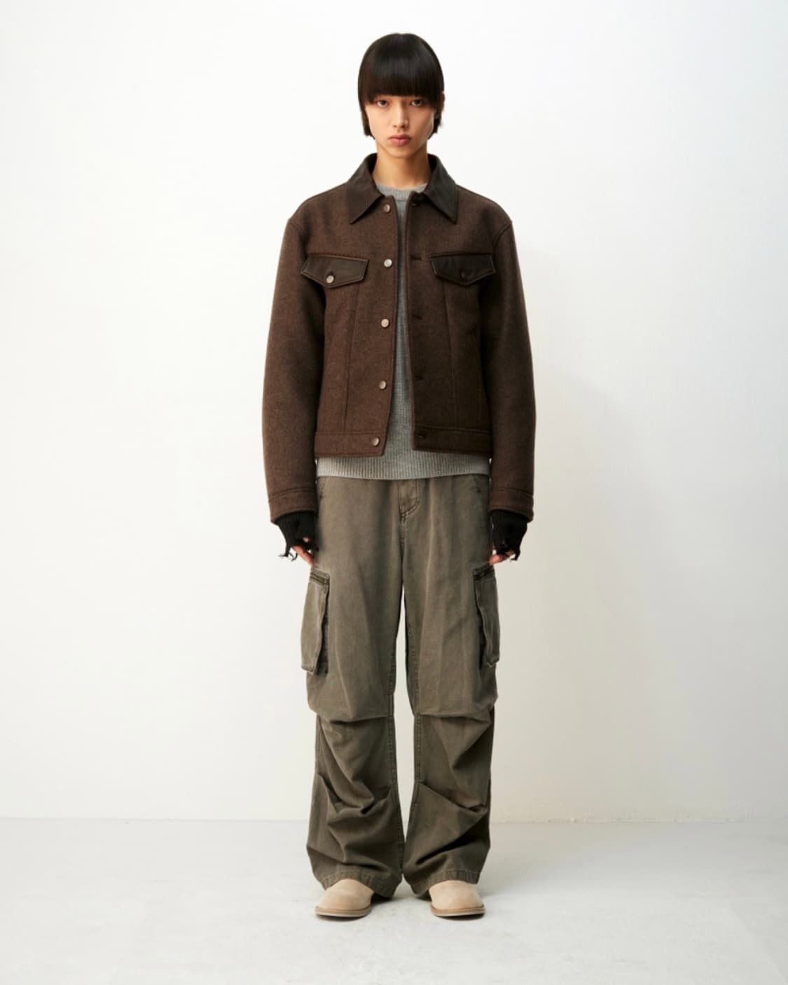 COOR 쿠어 오버 다잉 페이디드 워크 팬츠 카펜더 카고 바지 30 S 상품이미지2