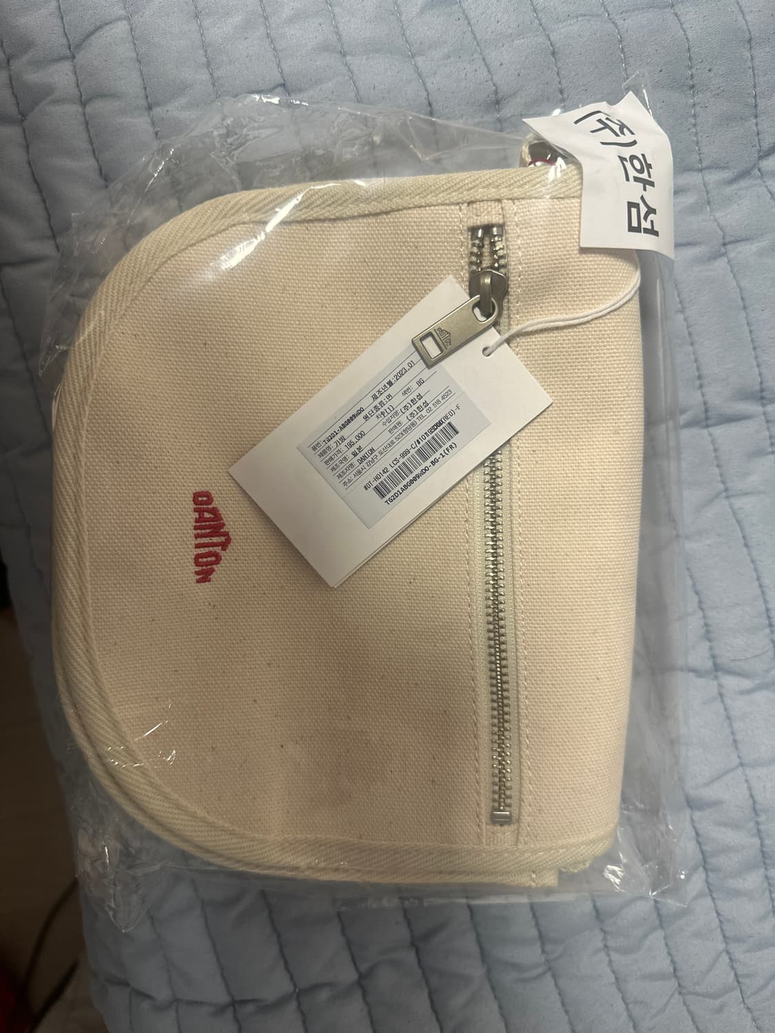 Danton 캔버스 숄더백 아이보리 새상품 상품이미지7