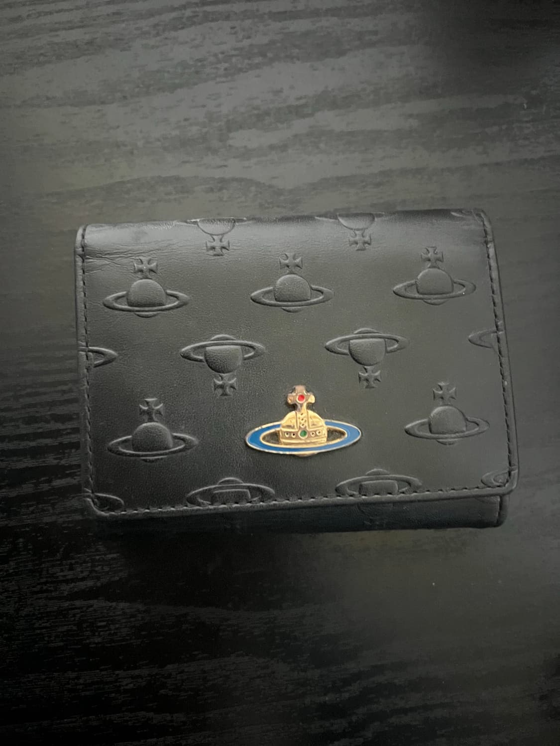 비비안웨스트우드 반지갑 블랙 상품이미지1