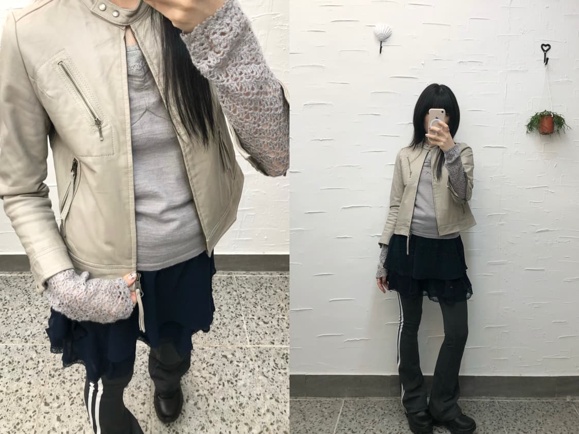 cloudy leather jacket 상품이미지1