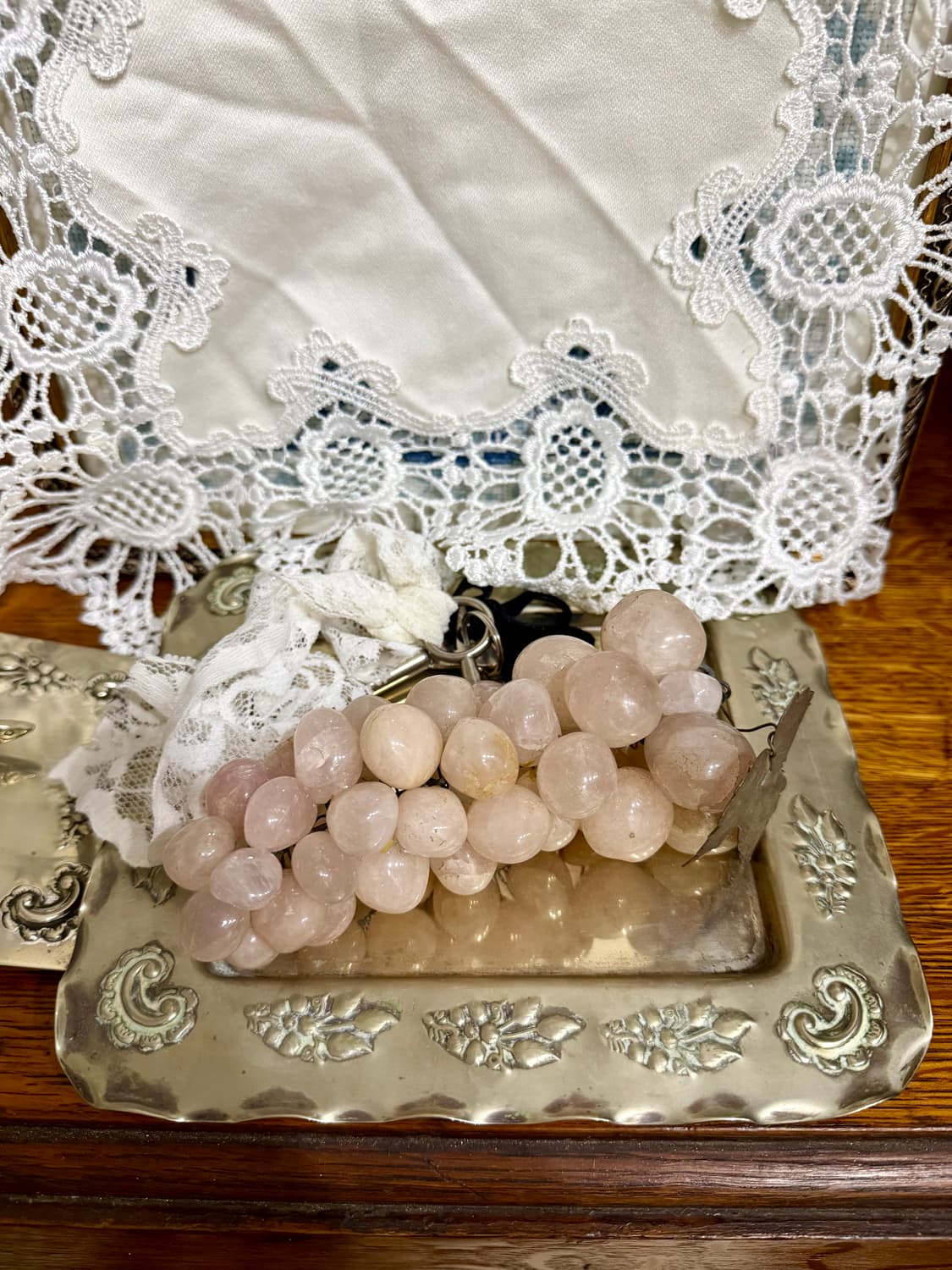 프랑스 빈티지 대리석 포도 오브제 상품이미지2