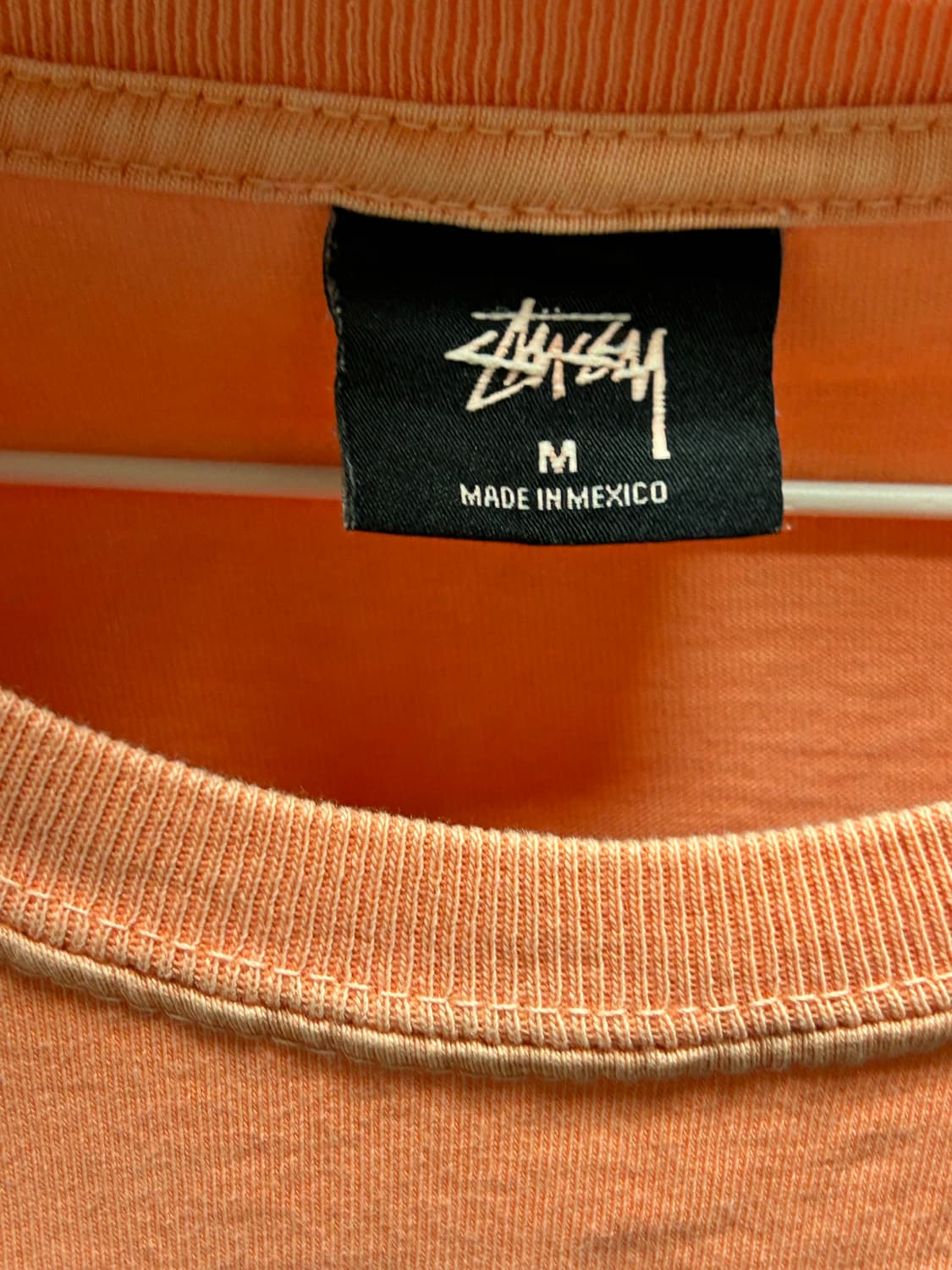 Stussy dot collage ls tee neon orange M 상품이미지4