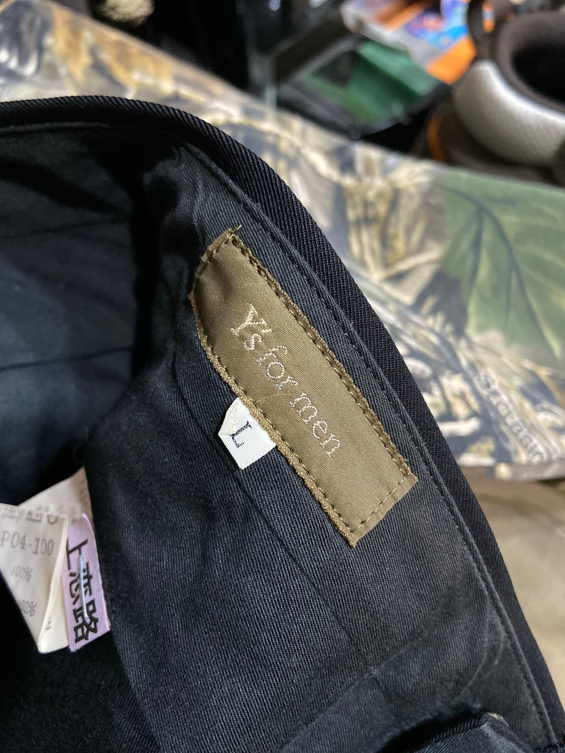 90s Y's for men 요지 야마모토 핀턱 포인트 슬랙스 상품이미지6