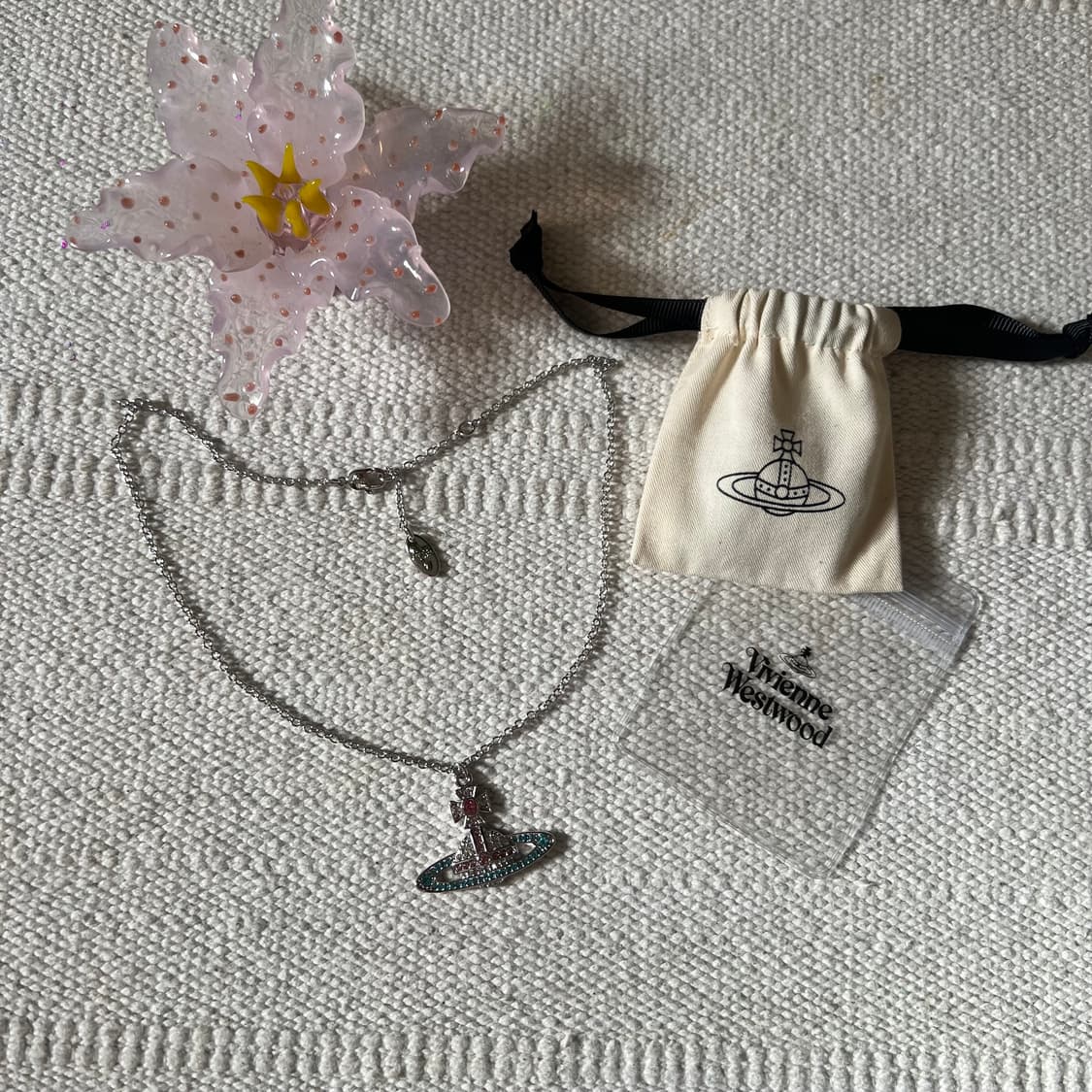 비비안웨스트우드 키카 펜던트 목걸이 (퍼플 큐빅) 상품이미지2