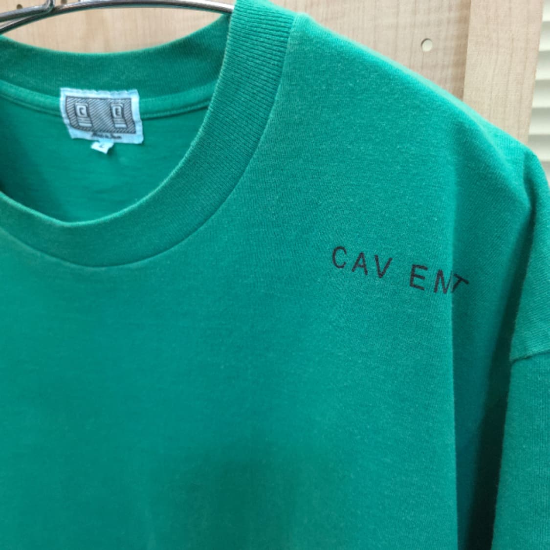 [CAVEMPT] Overdye Outline T-Shirt Green 상품이미지9