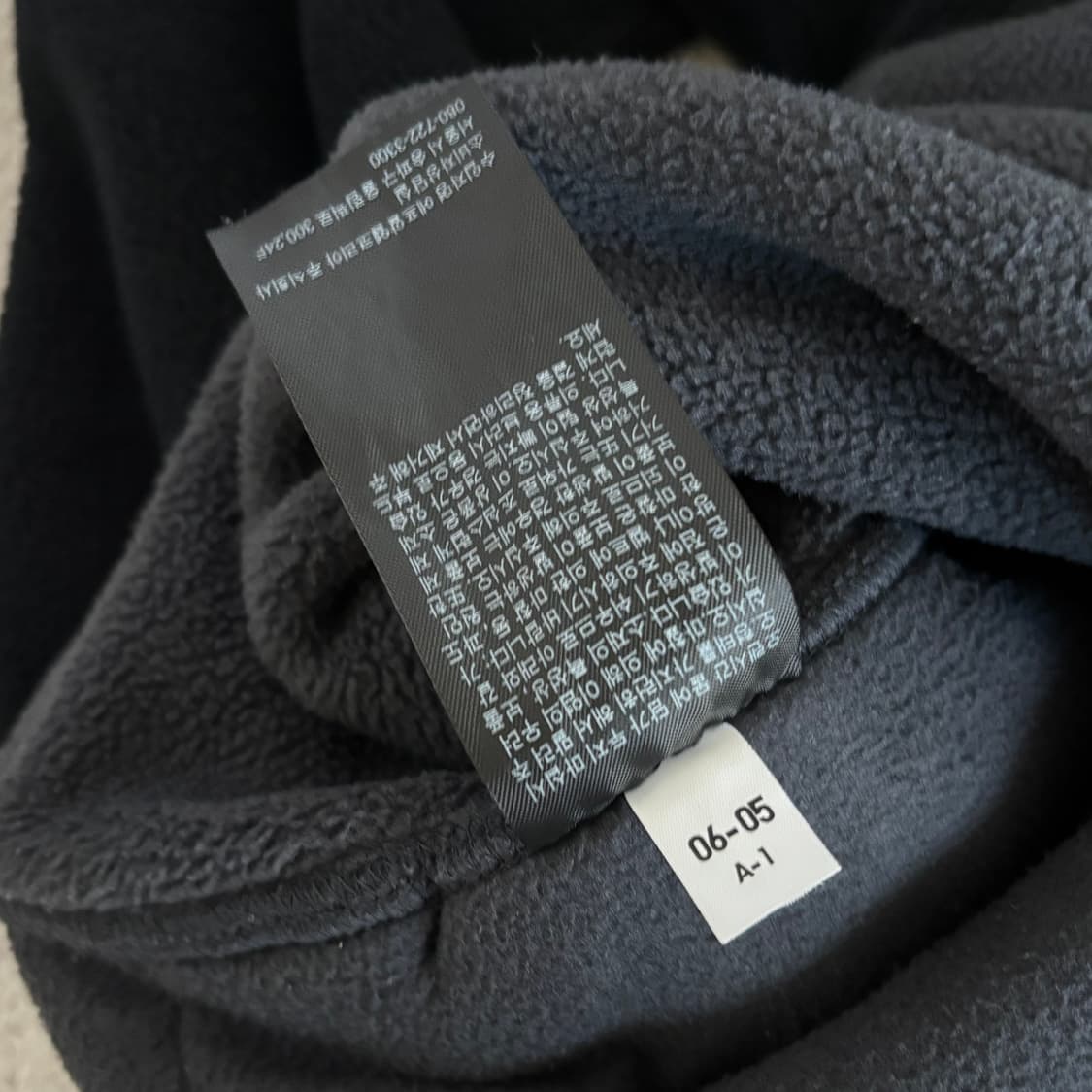 유니클로 블랙 배색 후리스 상품이미지6