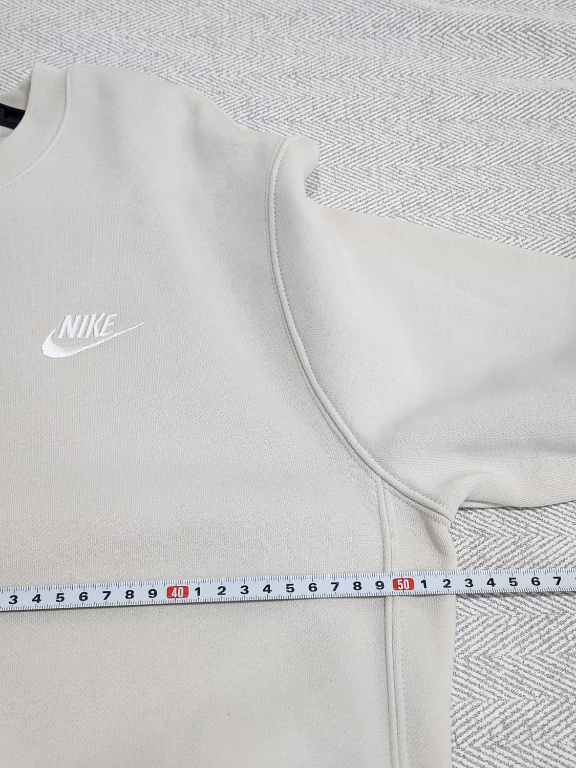 나이키 기모 맨투맨 아이보리 남녀공용 S사이즈 상품이미지8