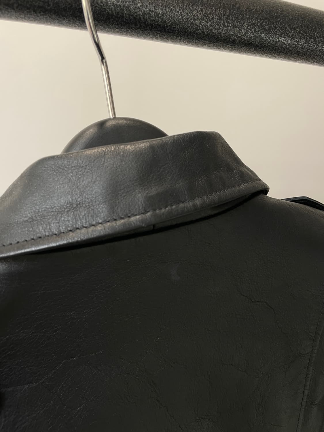 (S) 디아프바인 스티어하이드 소가죽 라이더 자켓 상품이미지10