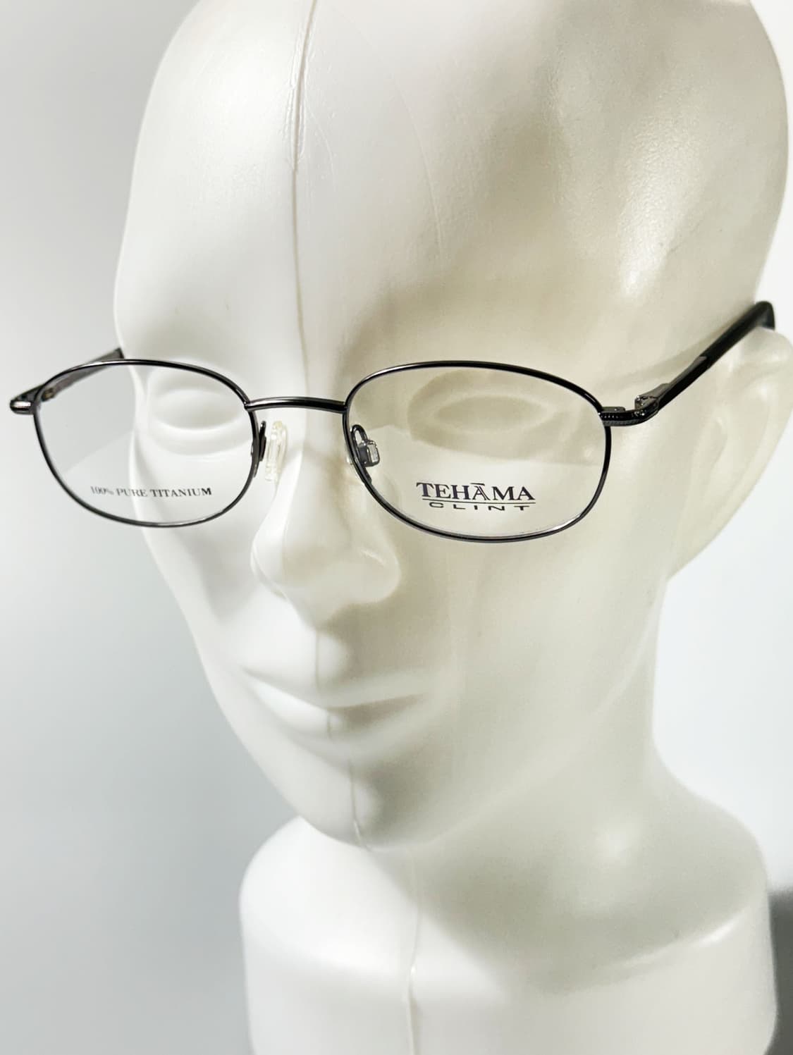 90s TEHAMA 퓨어 티타늄 슬림 스퀘어 빈티지 안경 상품이미지8