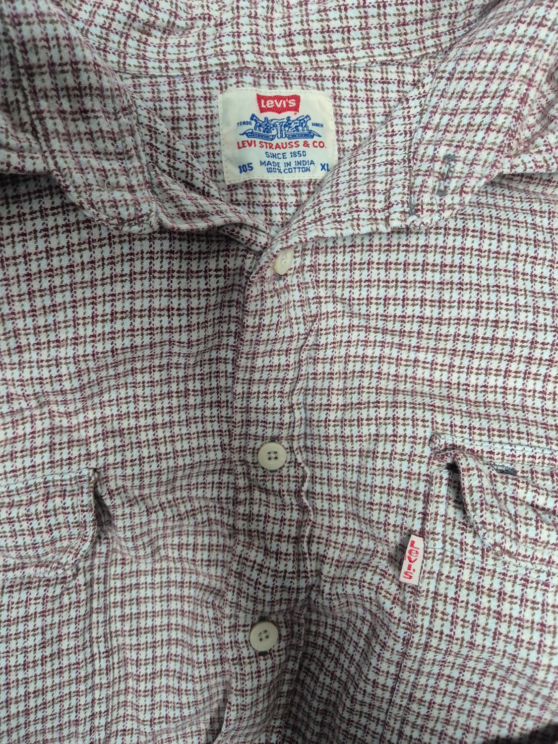 리바이스 플란넬 셔츠 XL 상품이미지2