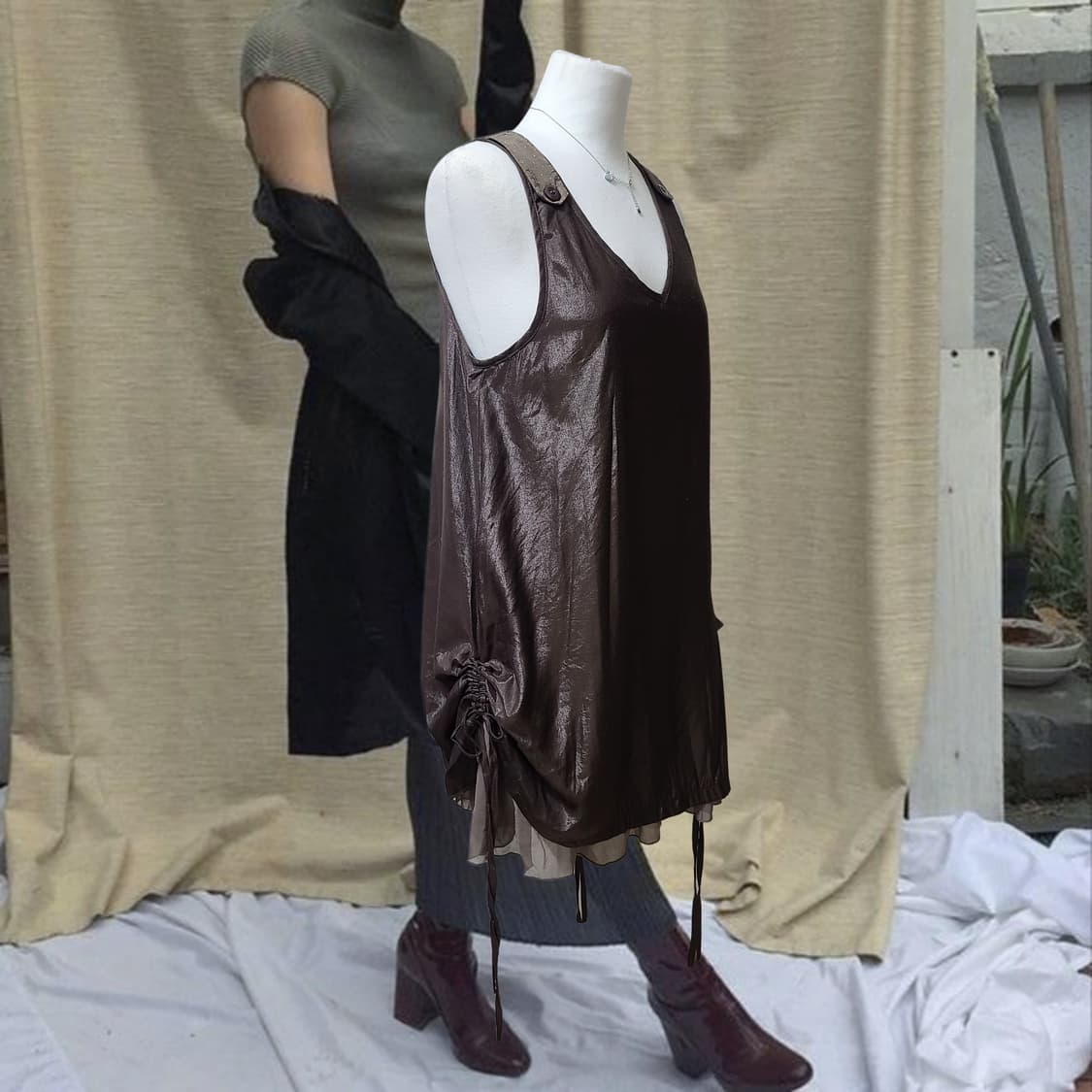 Vintage 09 khaki shirring pock 상품이미지2