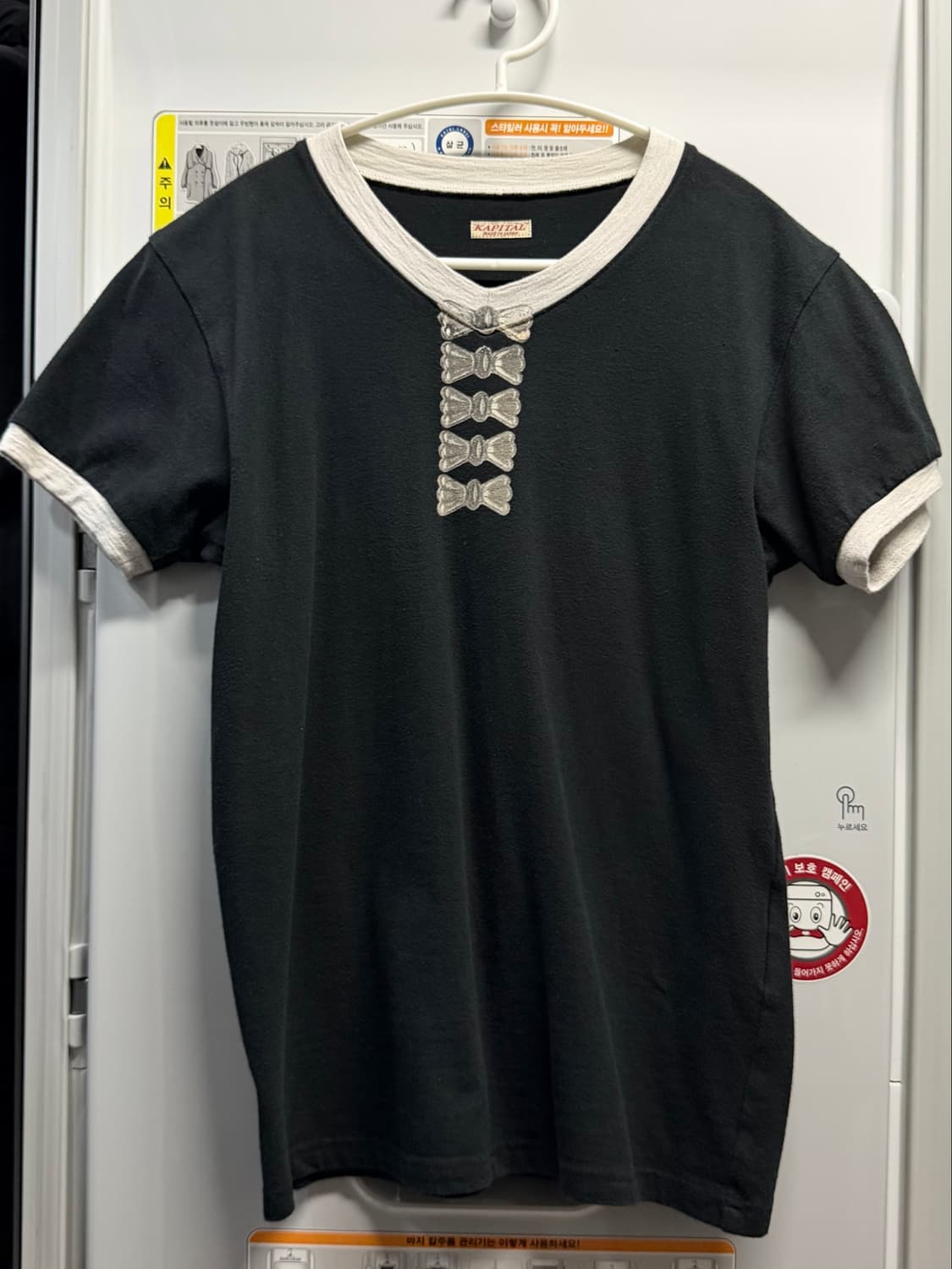 캐피탈 브이넥 반팔 size1 상품이미지1