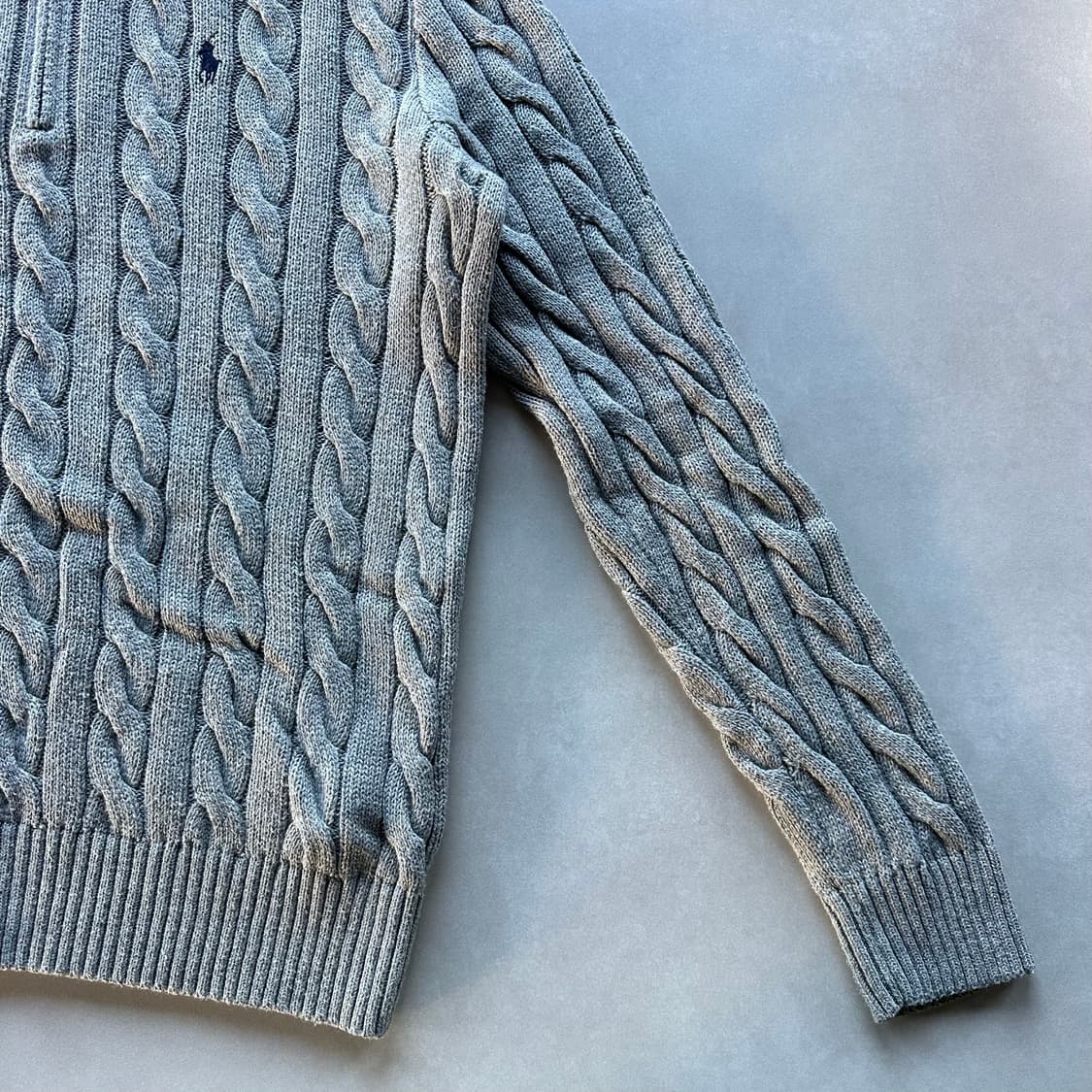 [M]폴로 랄프로렌 하프집업 꽈배기 니트 스웨터 상품이미지5