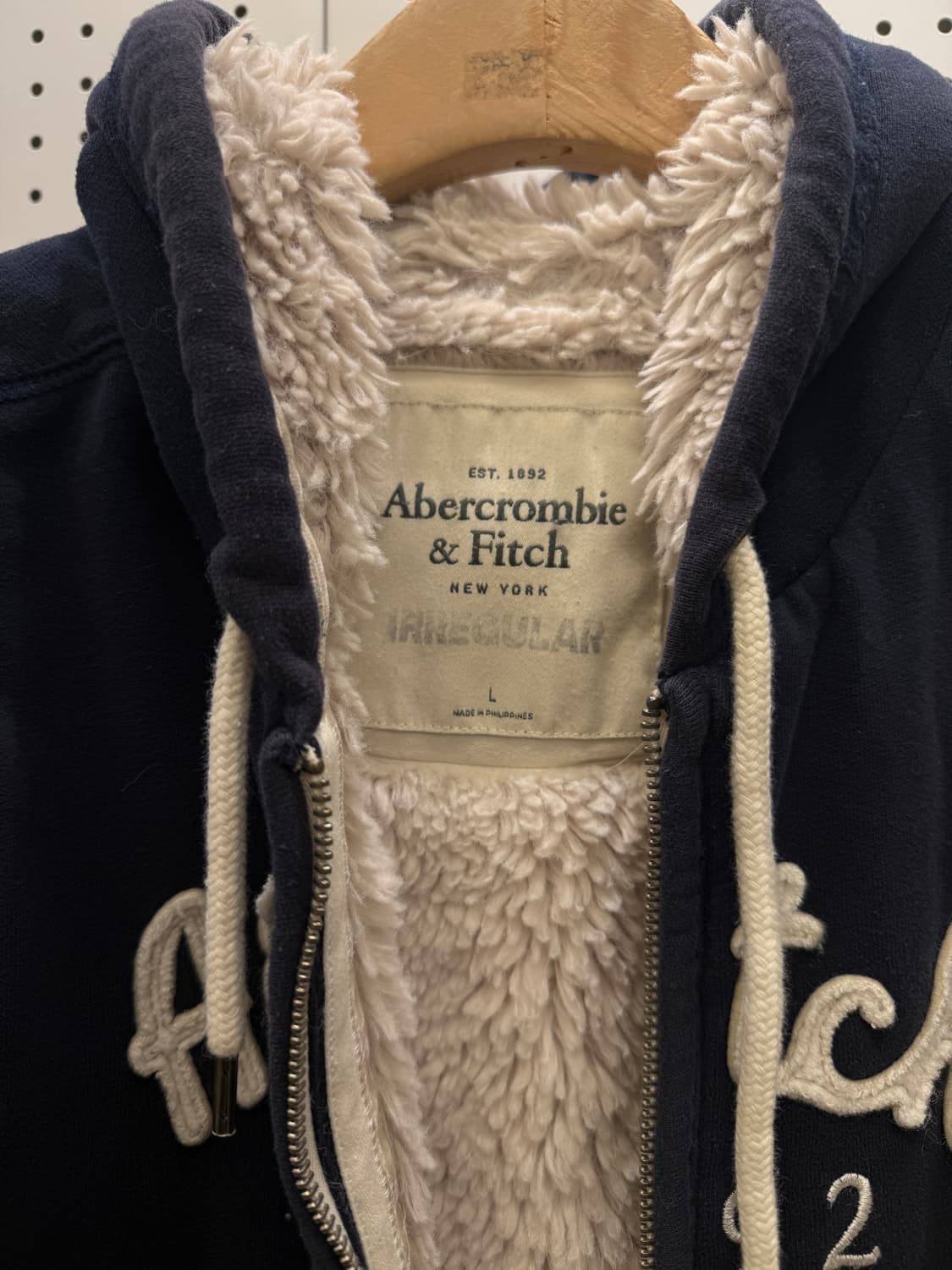 아베크롬비 피치 아치로고 후드집업 U756 상품이미지5