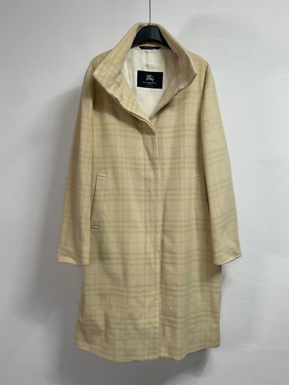 버버리 프로섬 노바체크 하이넥 울 롱 코트 (on.66) 상품이미지1