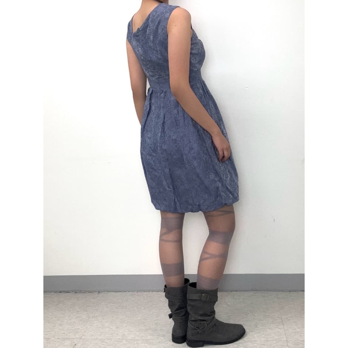 빈티지 슬리브리스 벌룬 원피스 상품이미지4