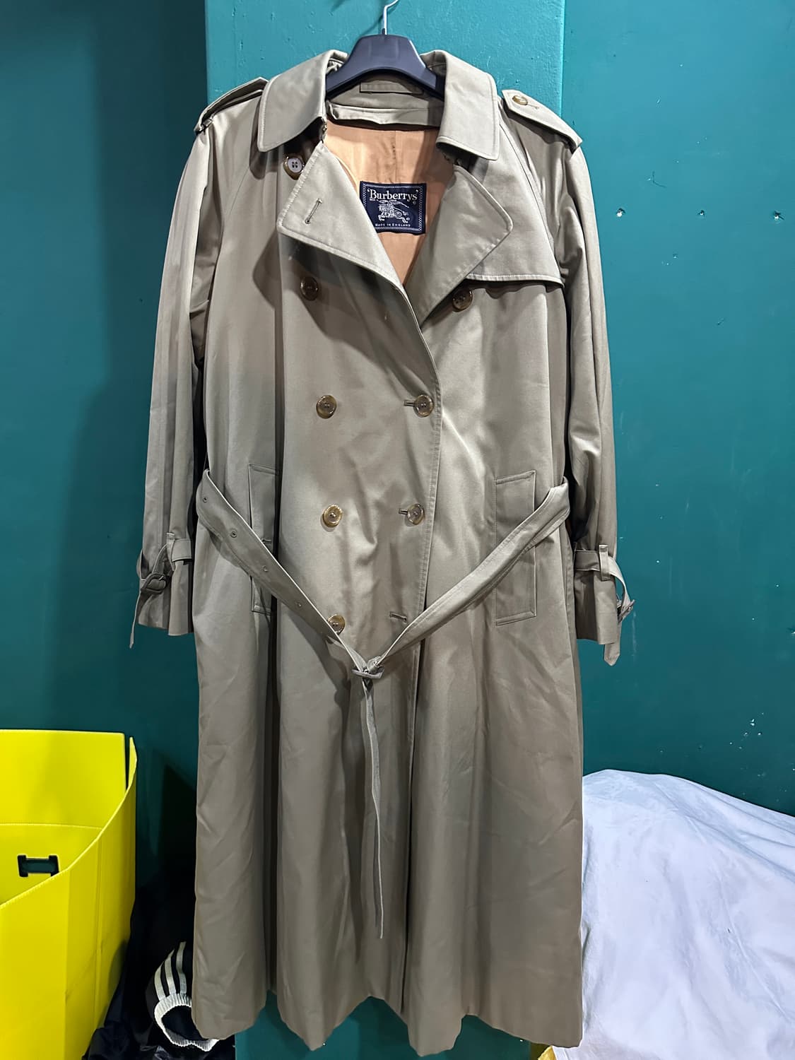 버버리 매장판 내피풀세트 롱 더블트렌치코트 카키100사이즈 상품이미지2