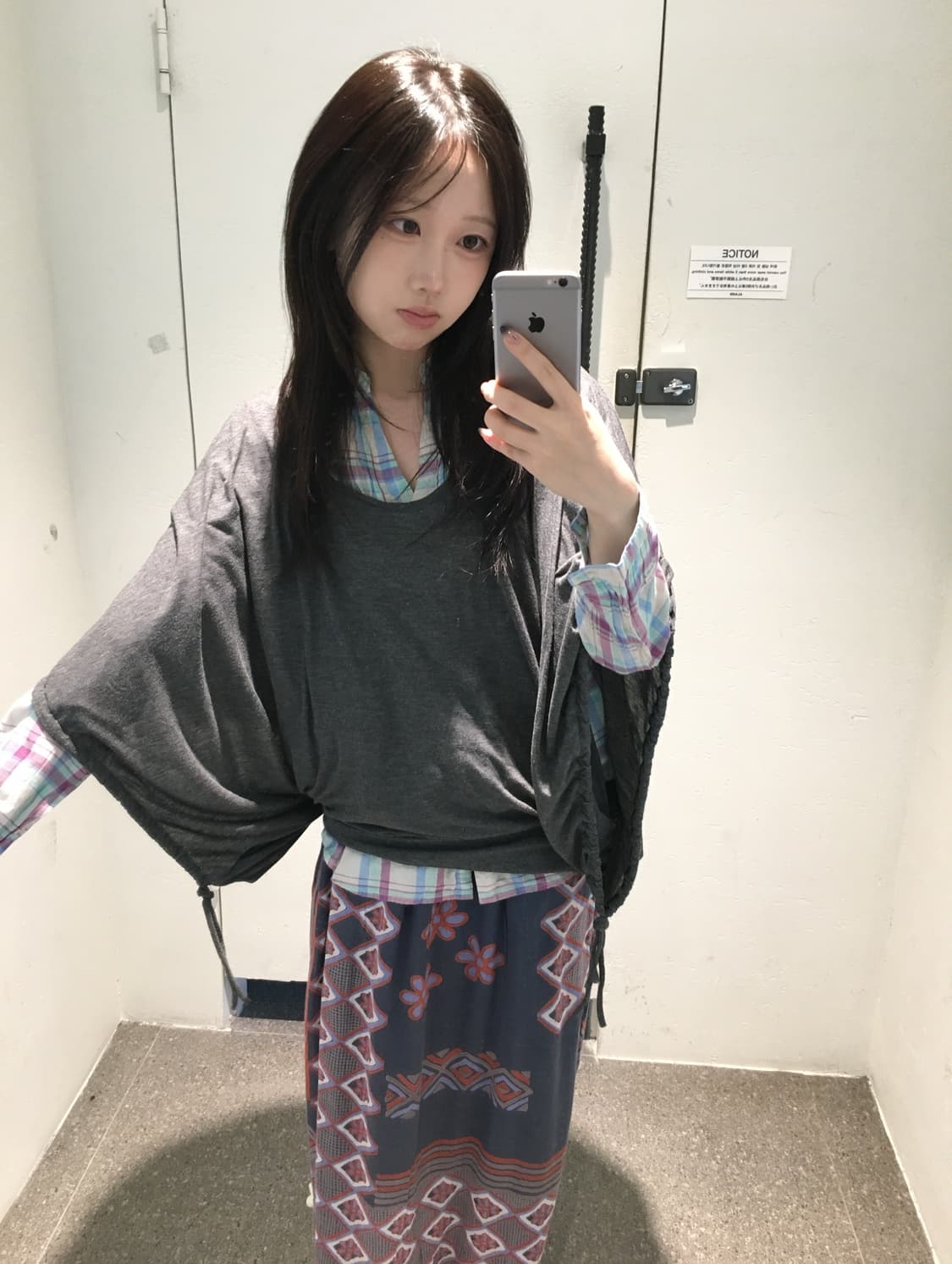 빈티지 패턴 체크 모리 코디세트 상품이미지1