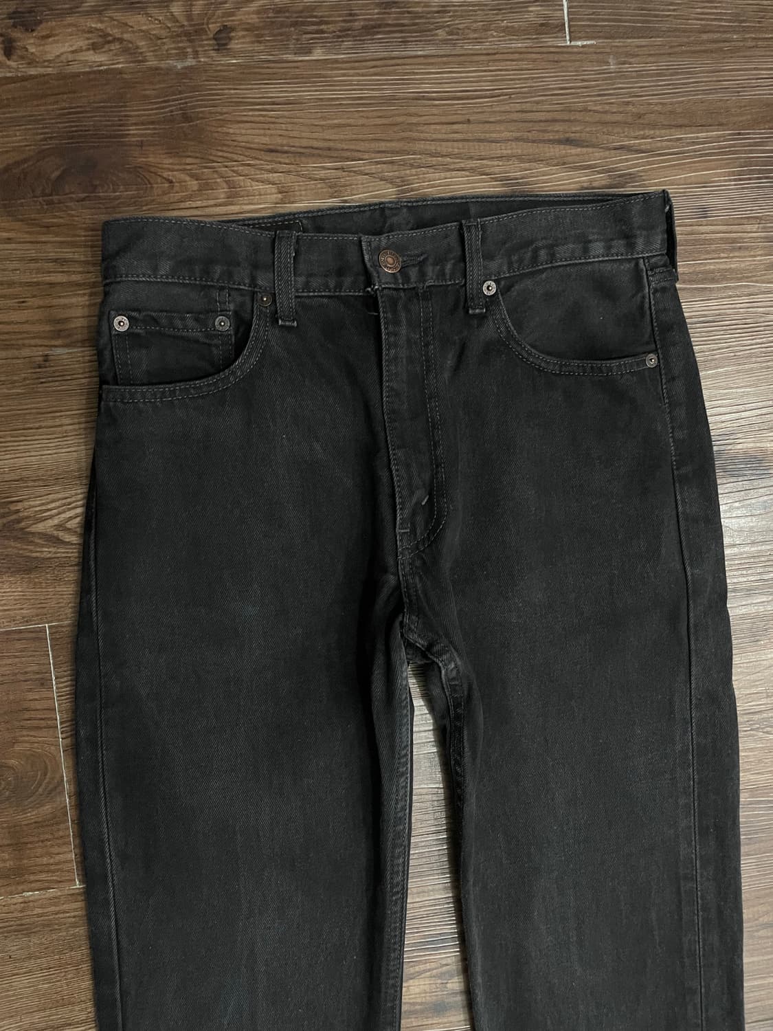 00s 리바이스 505 흑청 데님 팬츠 상품이미지3