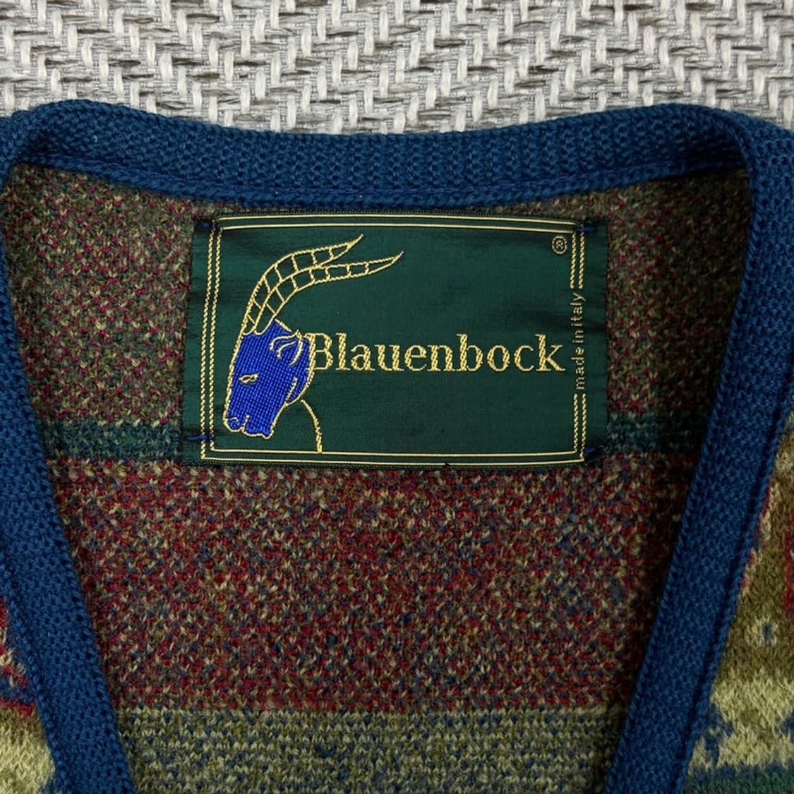 Blauenbock 페이즐리 울 니트 베스트 v2079 상품이미지6